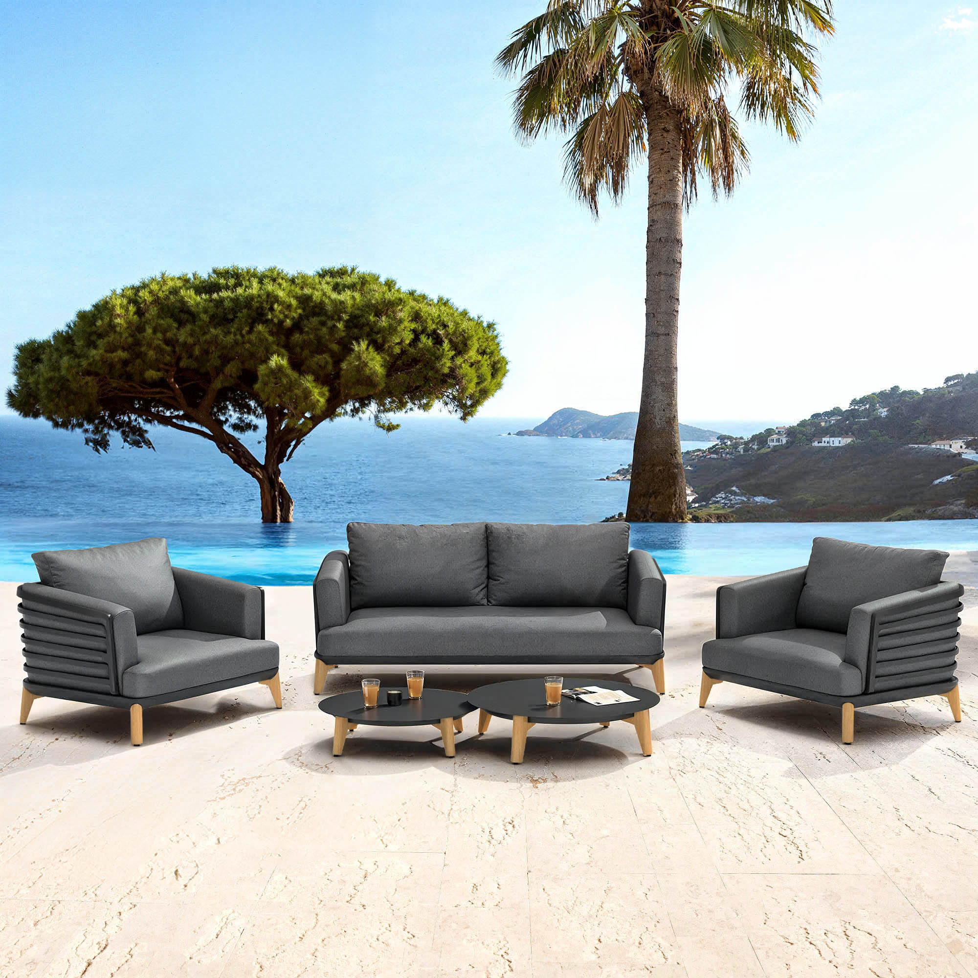 Lounge-set Monte Carlo - 4 Plätze