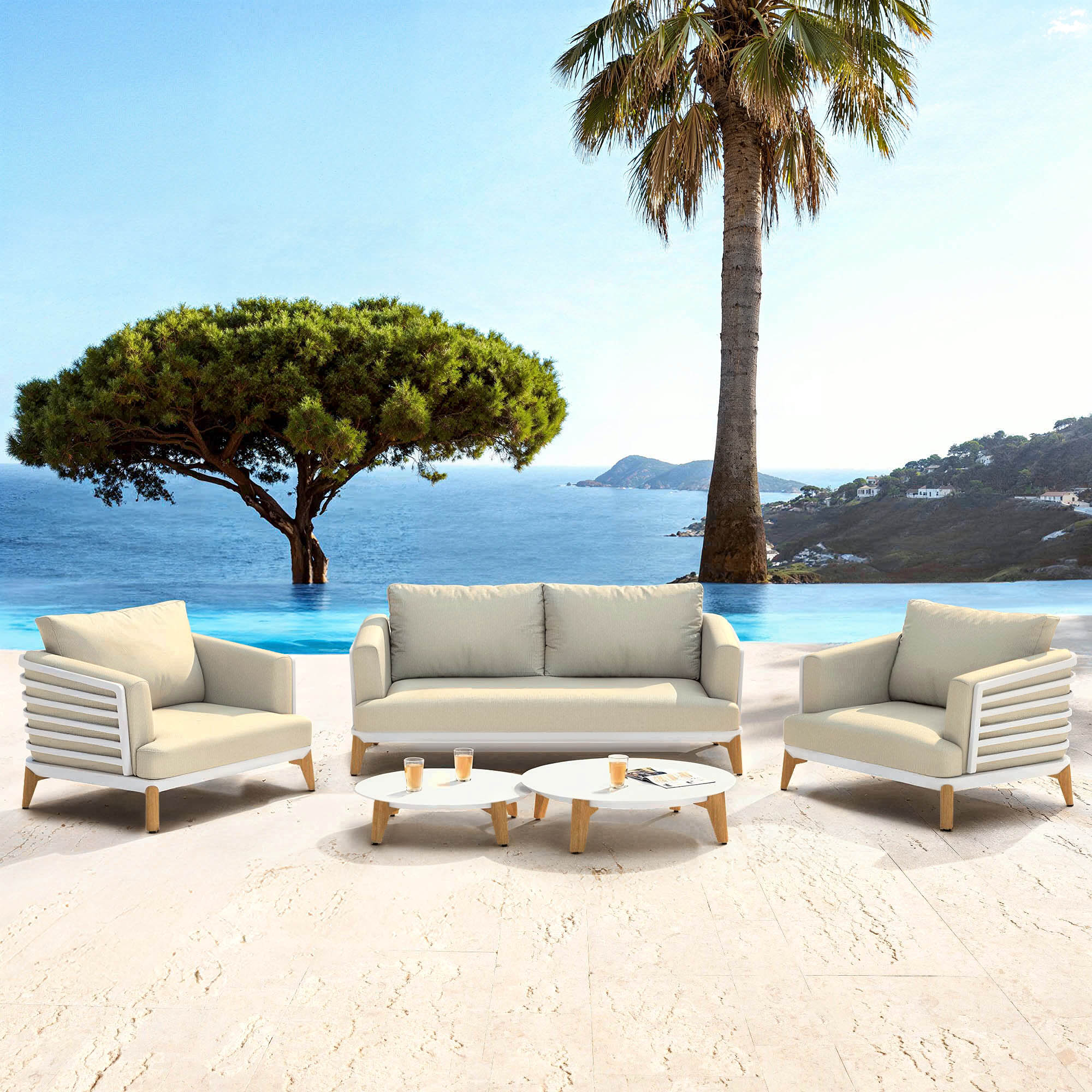 Lounge-set Monte Carlo - 4 Plätze
