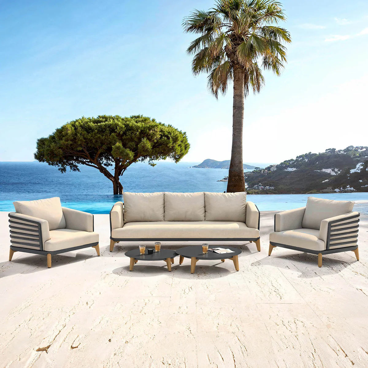 Conjunto de jardín Monte Carlo - 5 plazas (UK)