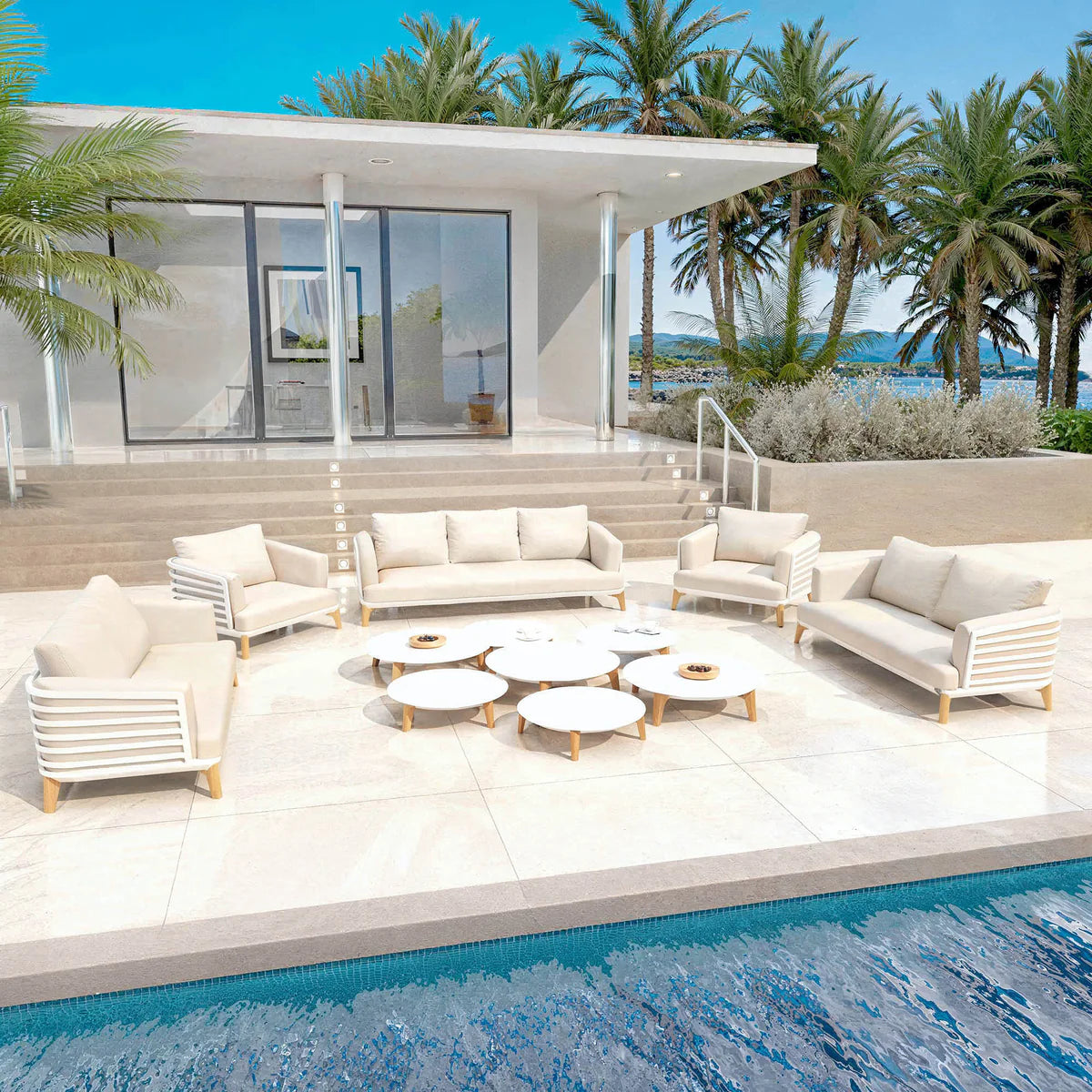Lounge-set Monte Carlo - 9 Plätze (UK)