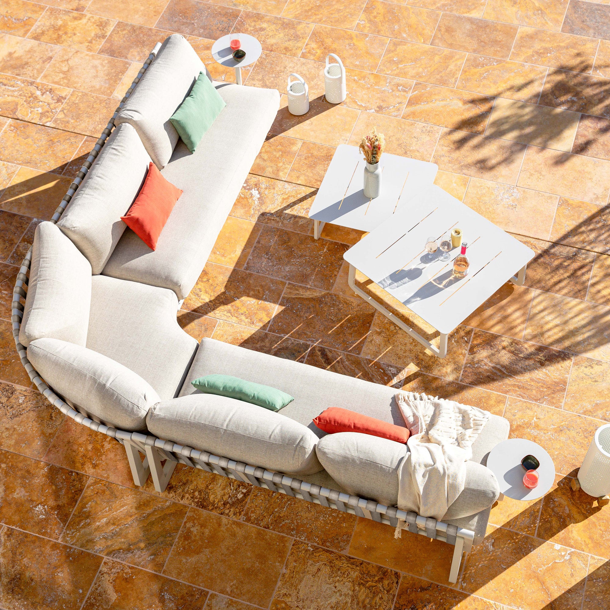 Conjunto de jardim de canto Long Beach - 5 lugares