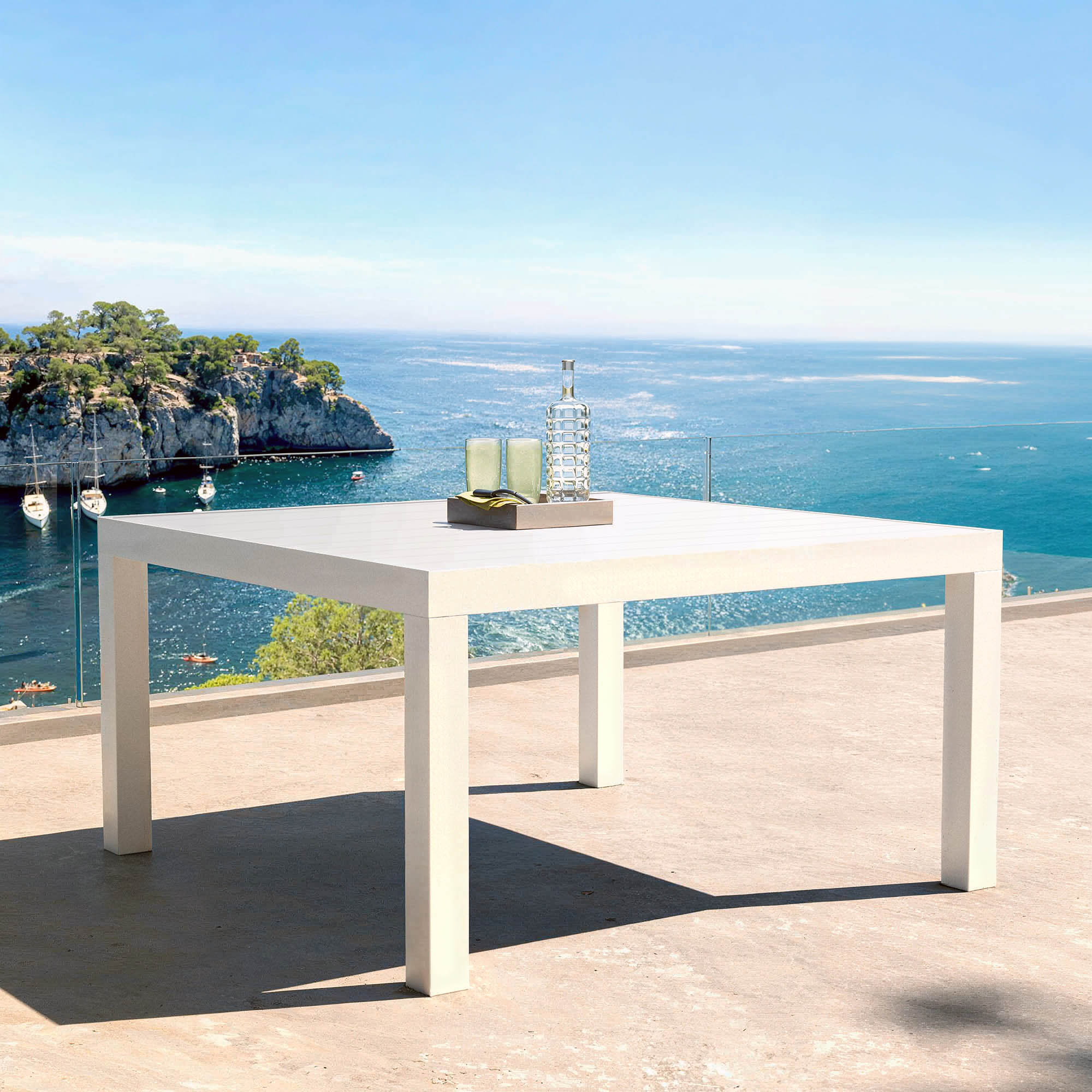 Table de jardin 8 places Aluminium Murano (136 x 136 cm)