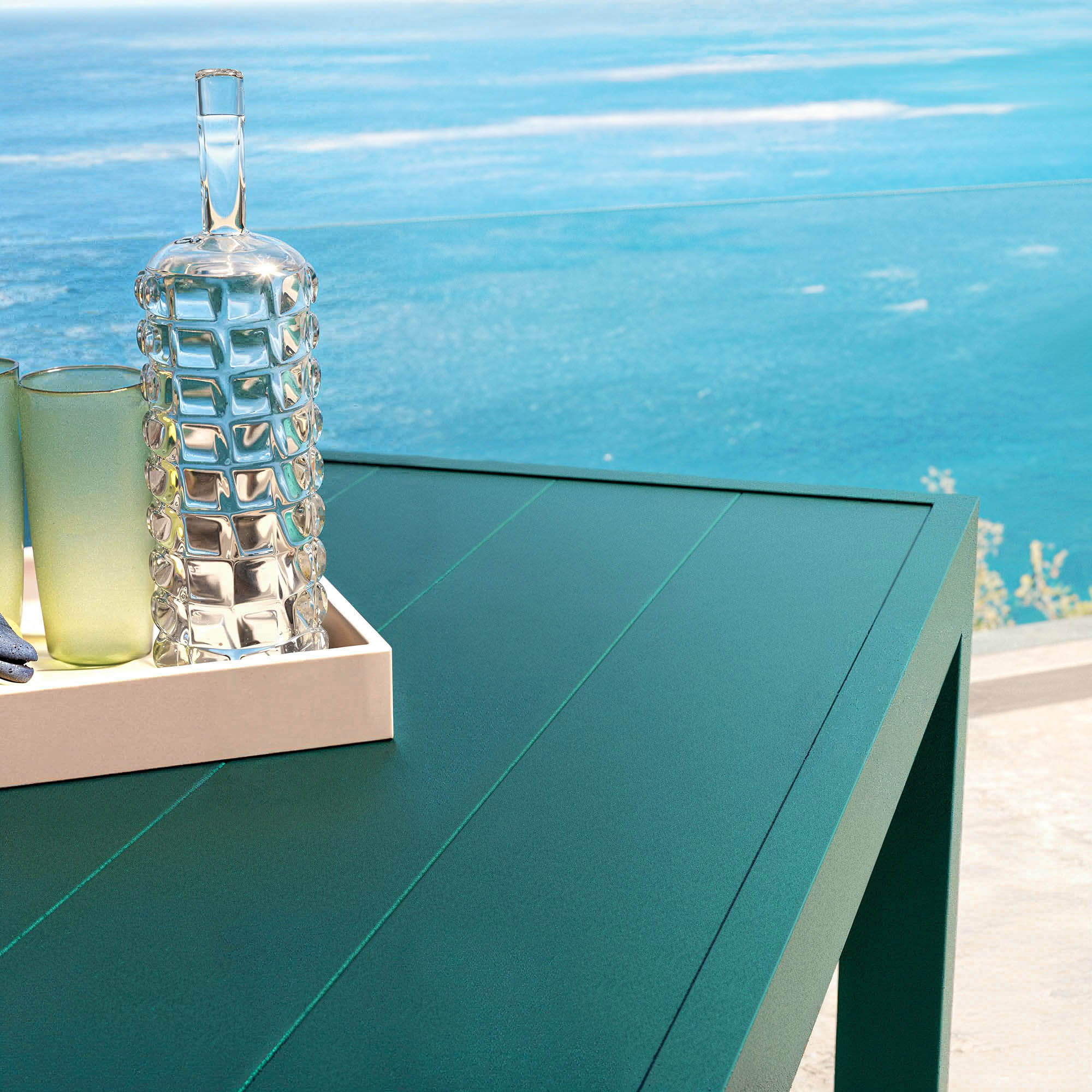 Table de jardin 8 places Aluminium Murano (136 x 136 cm)