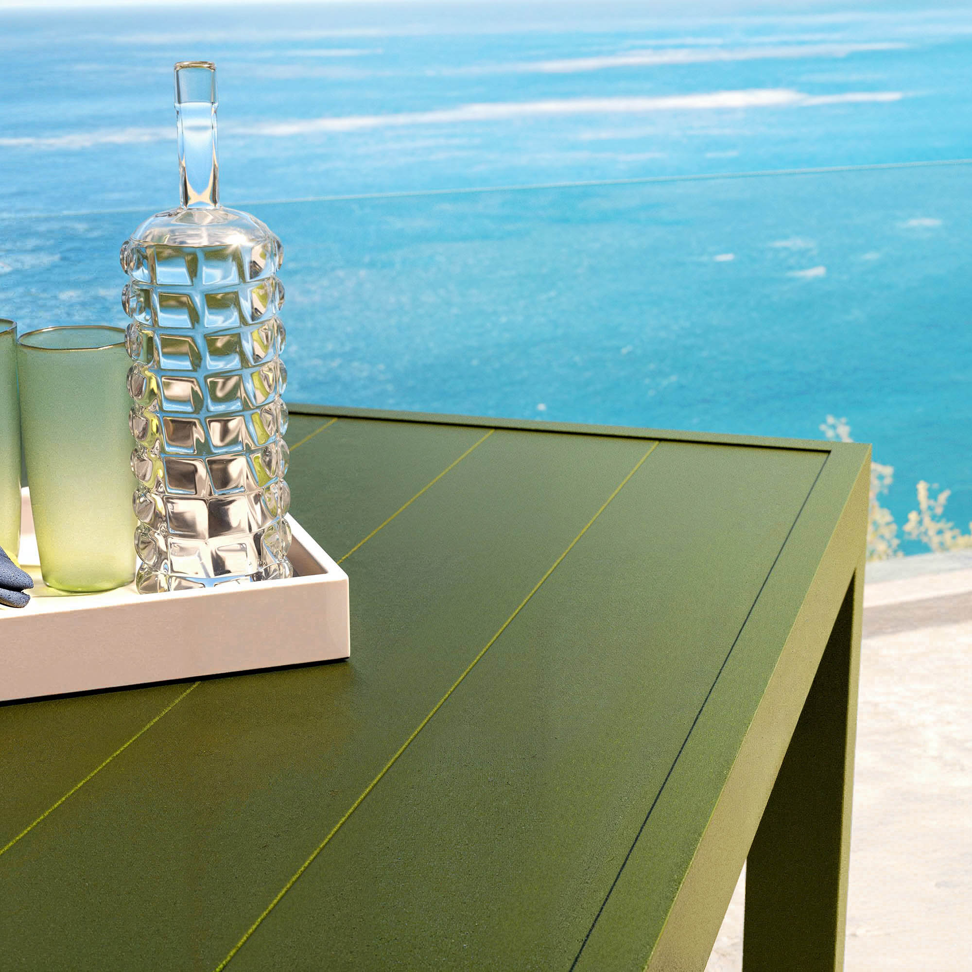 Table de jardin 8 places Aluminium Murano (136 x 136 cm)