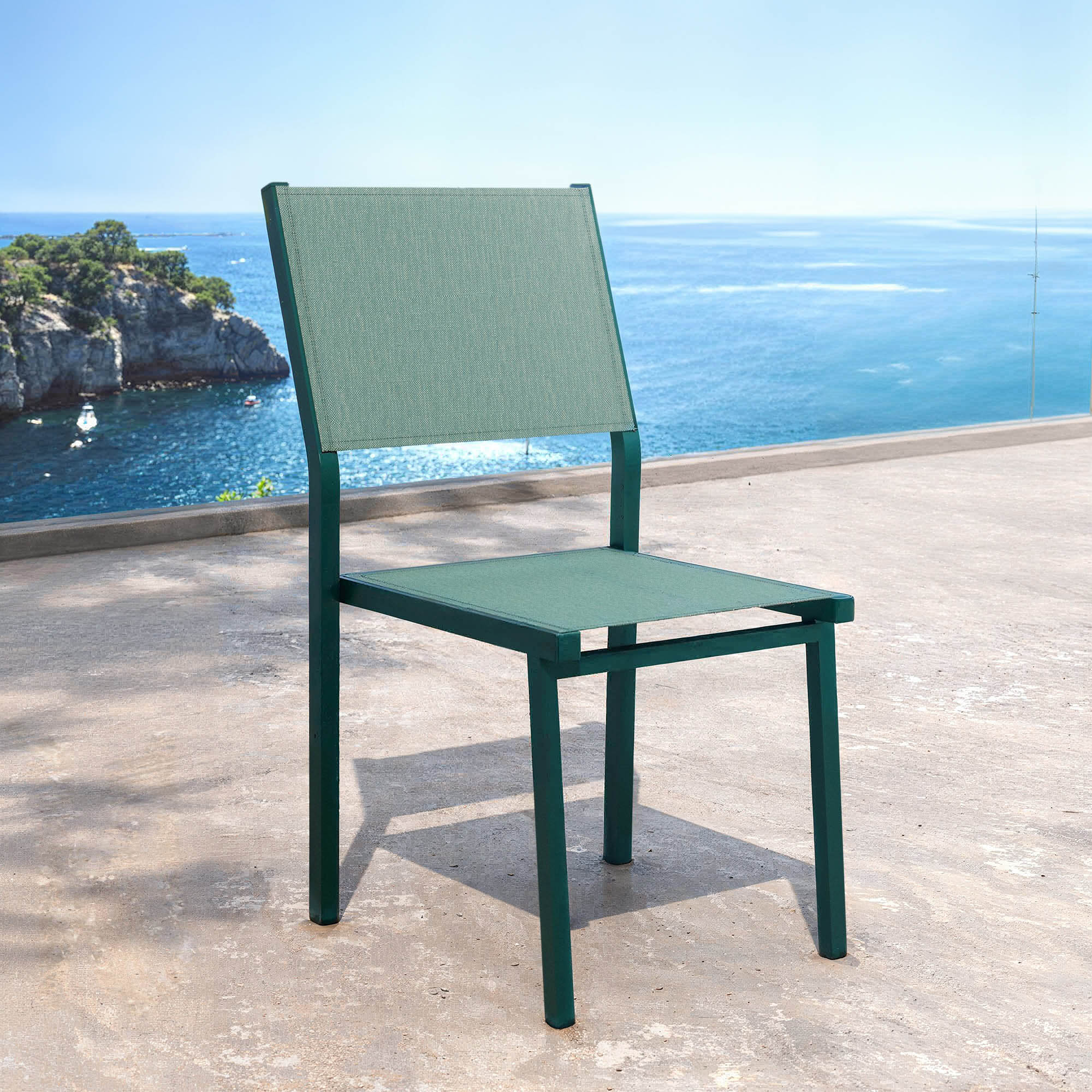 Murano stackable aluminum garden chair