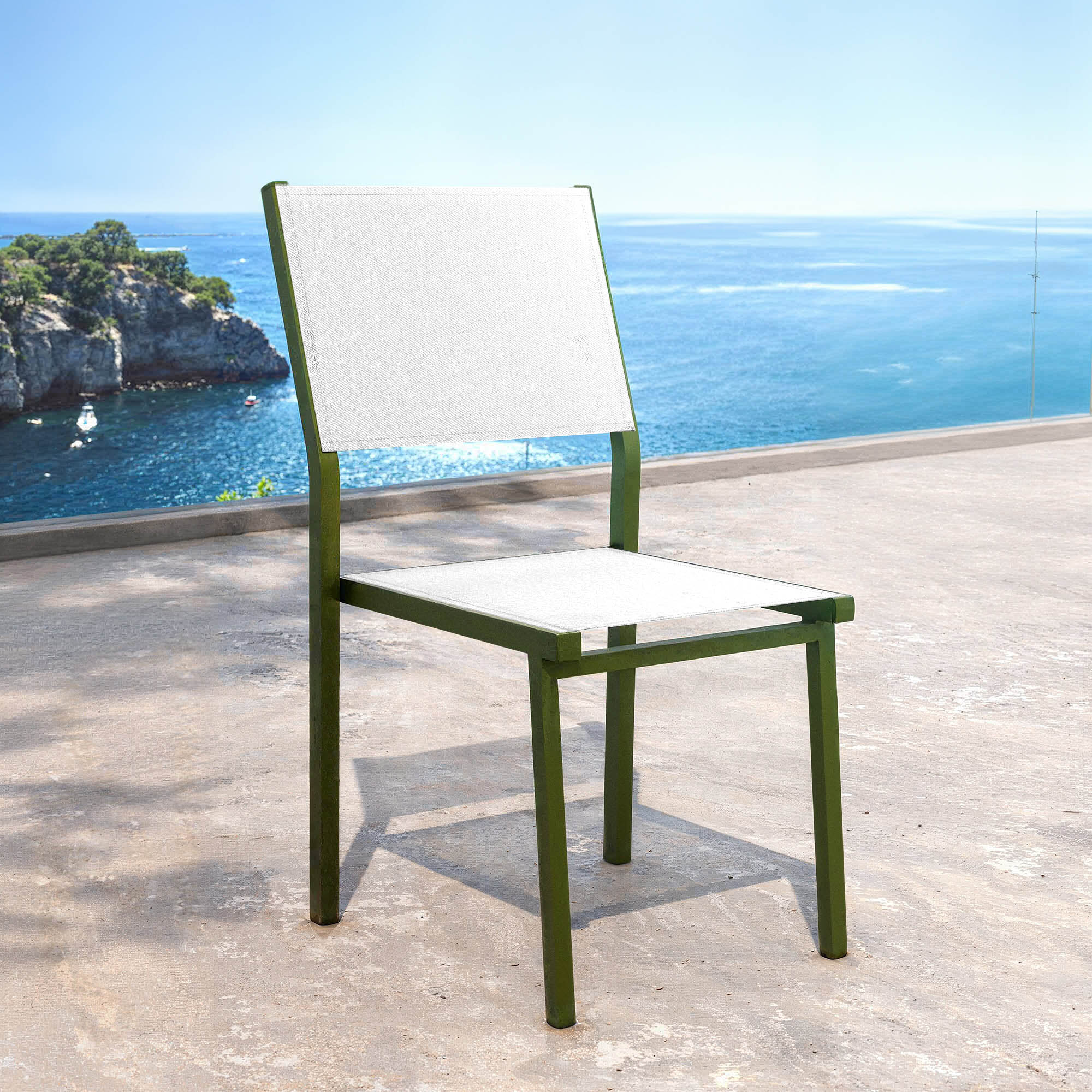 Murano stackable aluminum garden chair