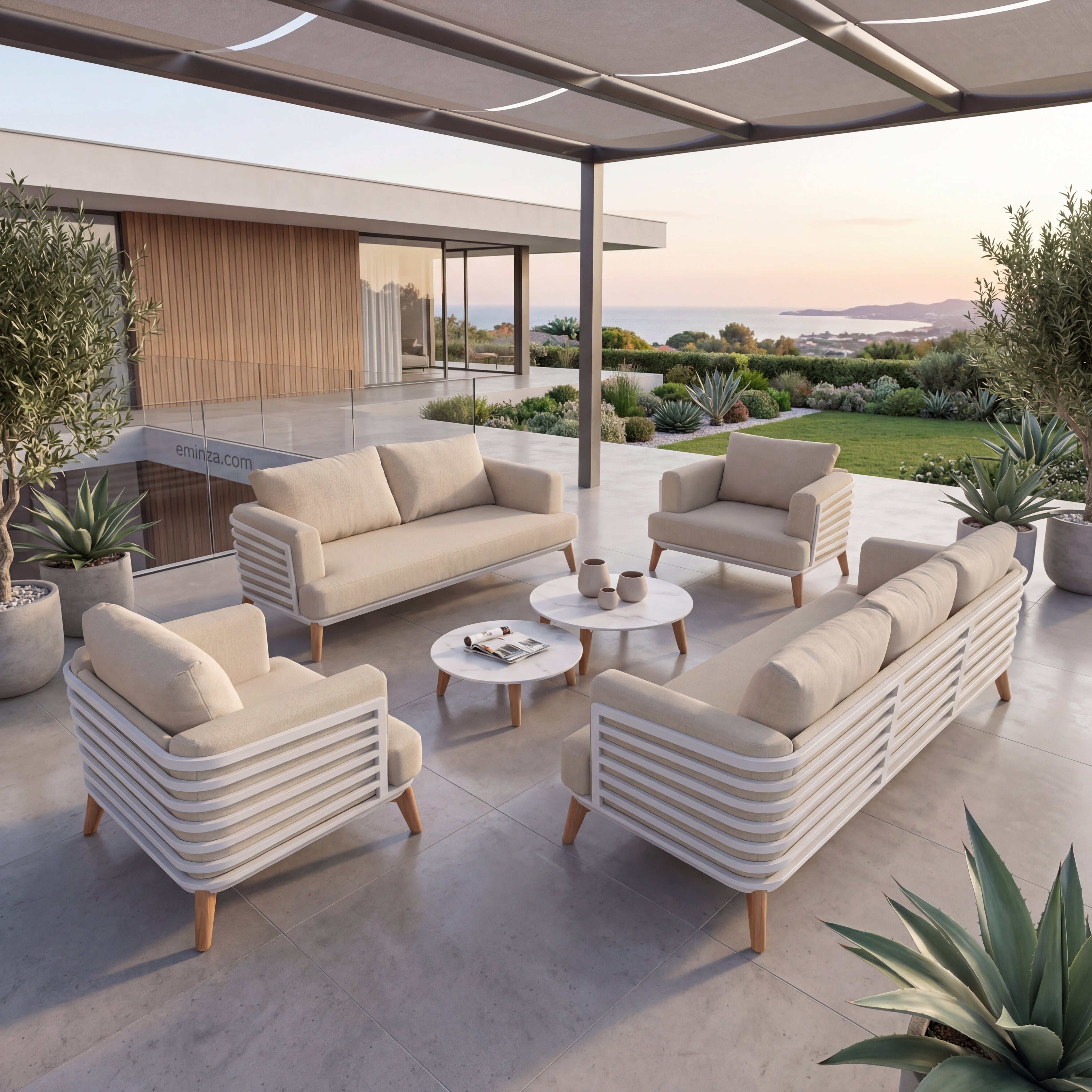 Lounge-set Monte Carlo - 7 Plätze