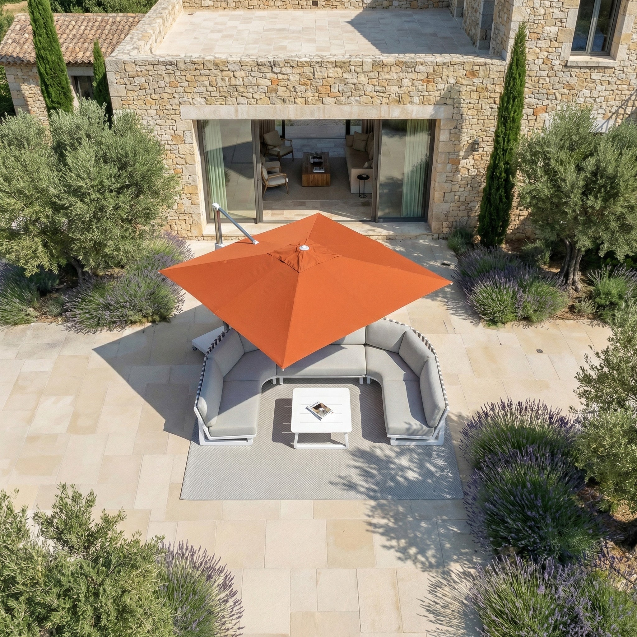 Toile pour parasol déporté Elyra 3x3 m