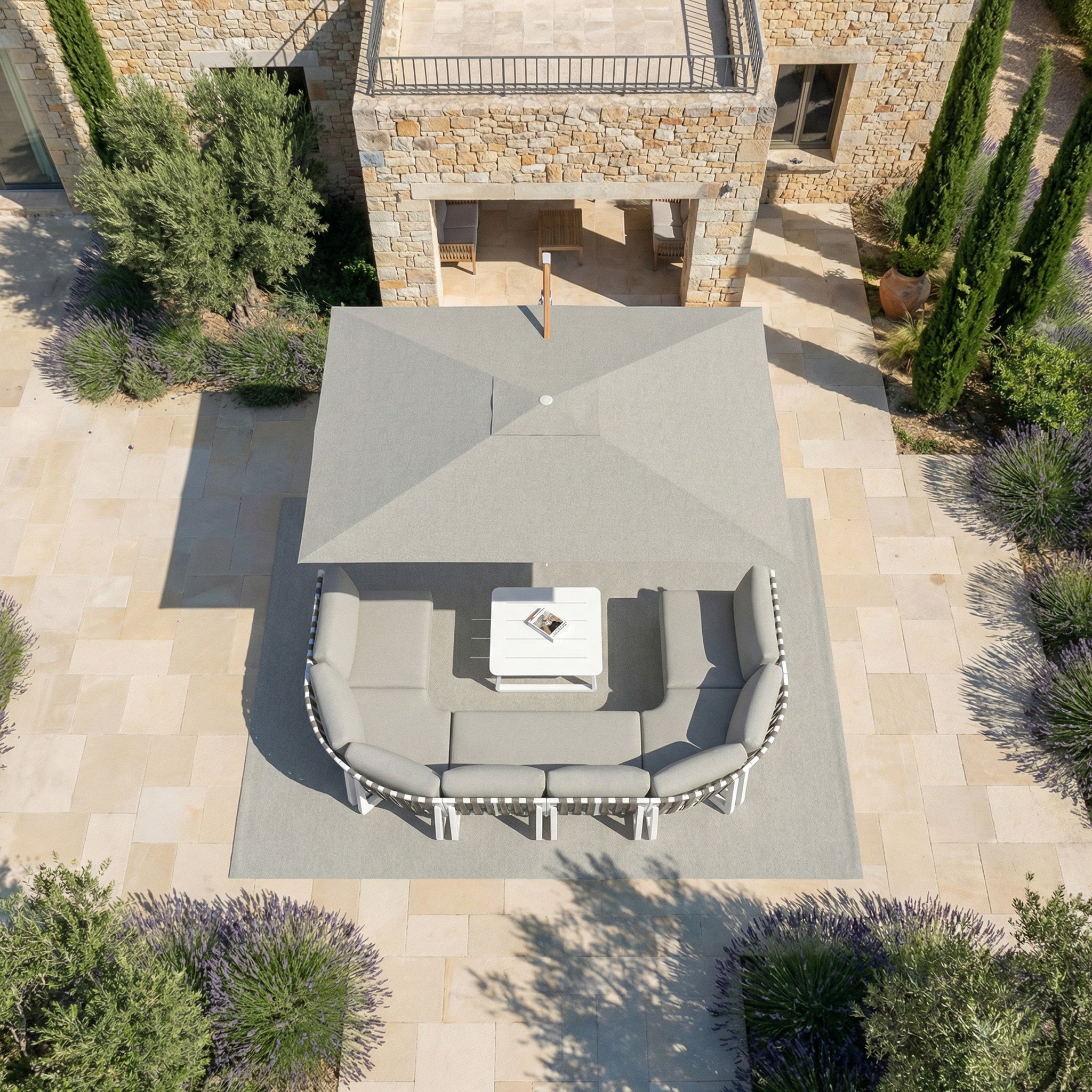 Elyra professional offset parasol (3×4 m)