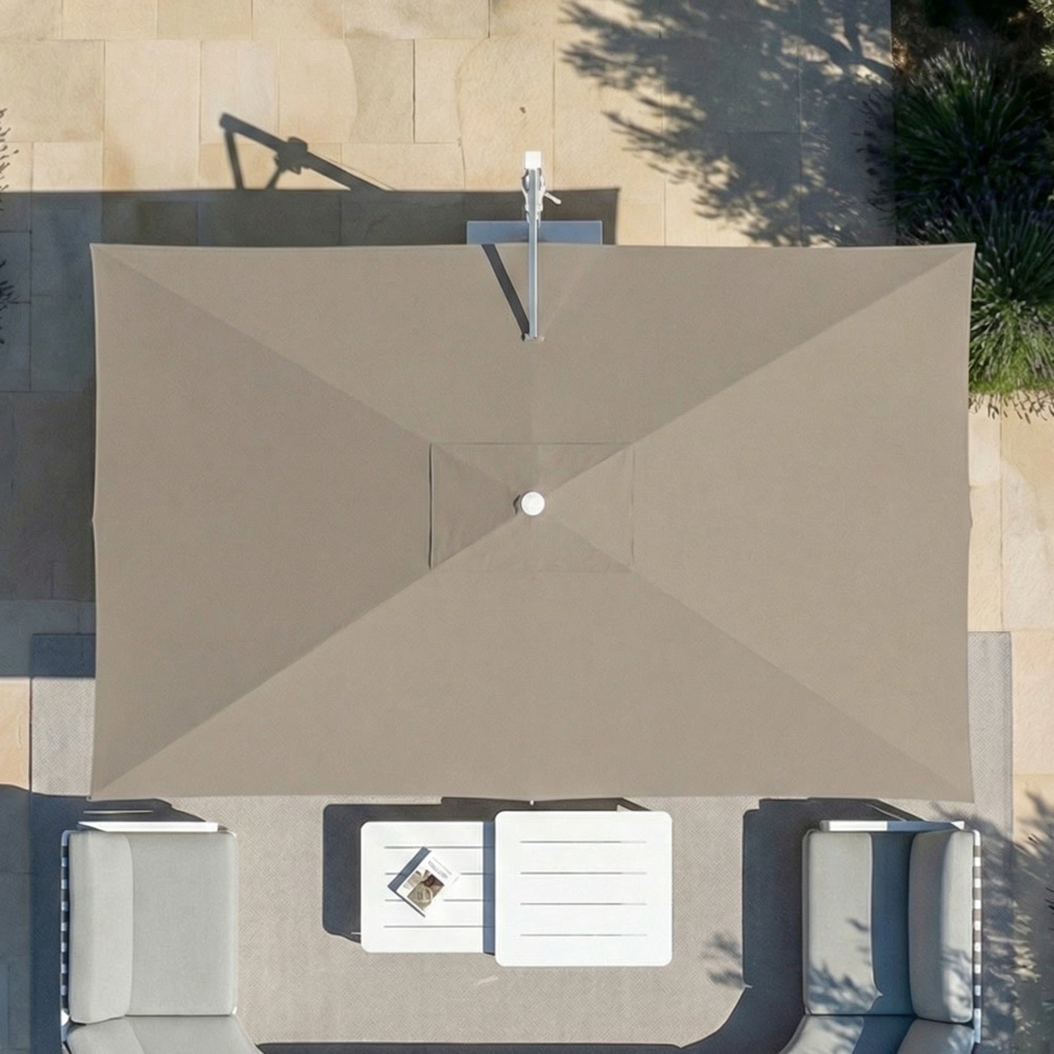 Elyra professional offset parasol (3×4 m)