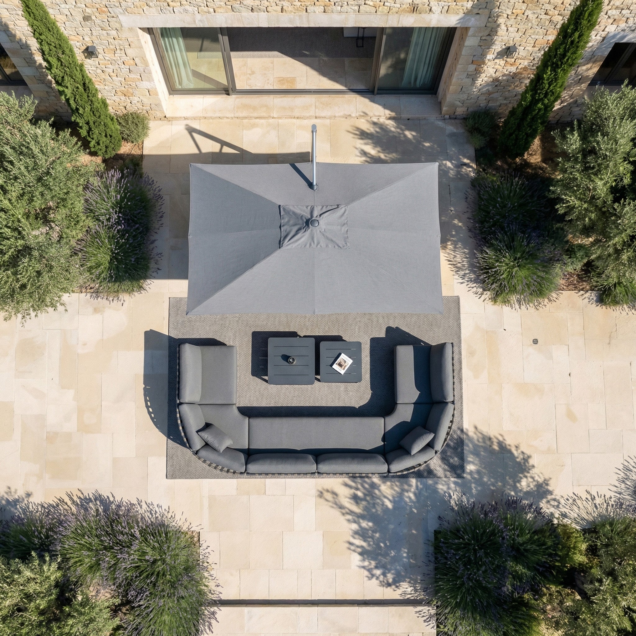 Elyra professional offset parasol (3×4 m)