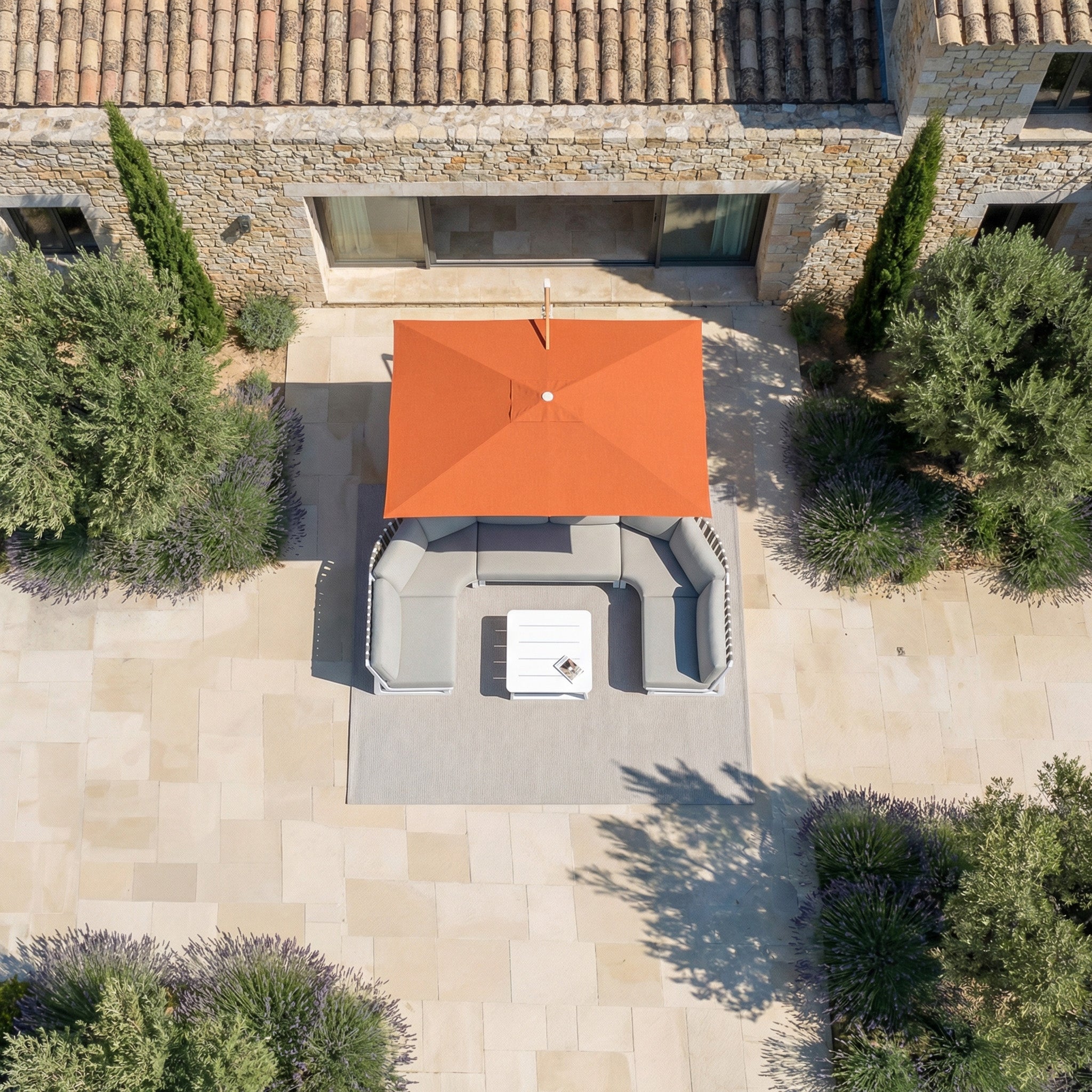 Elyra professional offset parasol (3×4 m)