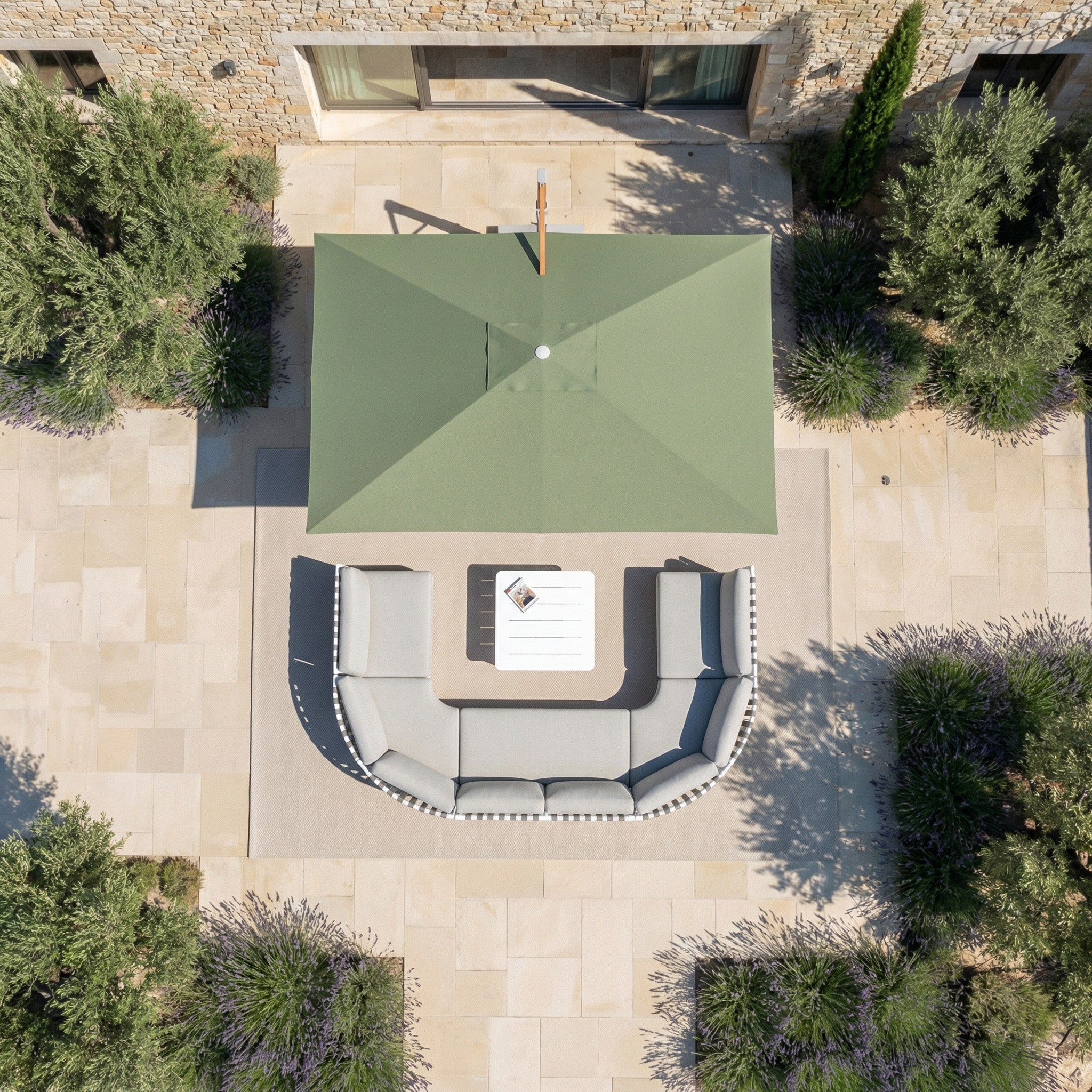 Elyra professional offset parasol (3×4 m)