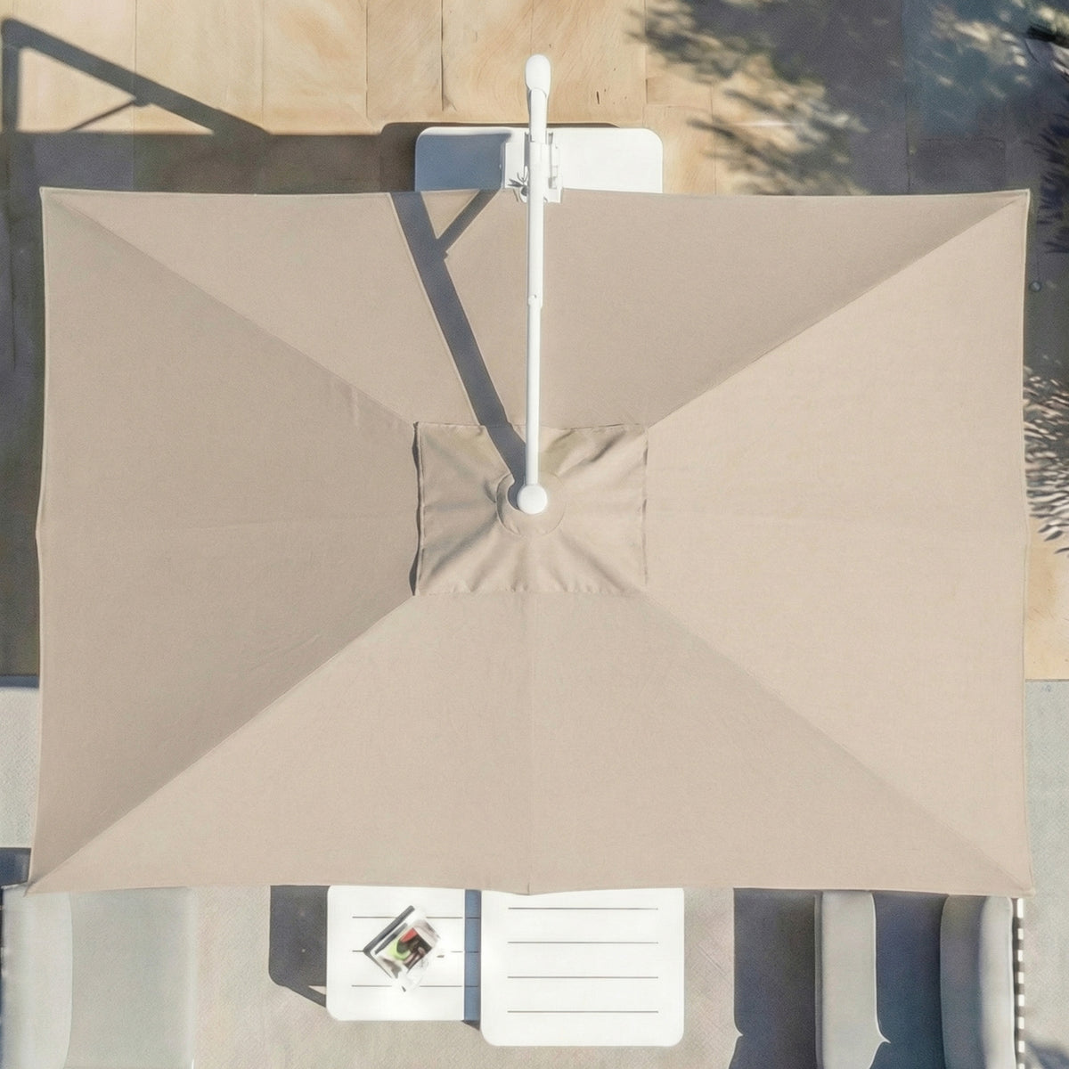 Parasol Déporté Professionnel ELYRA 3 x 4 m – Mât Blanc