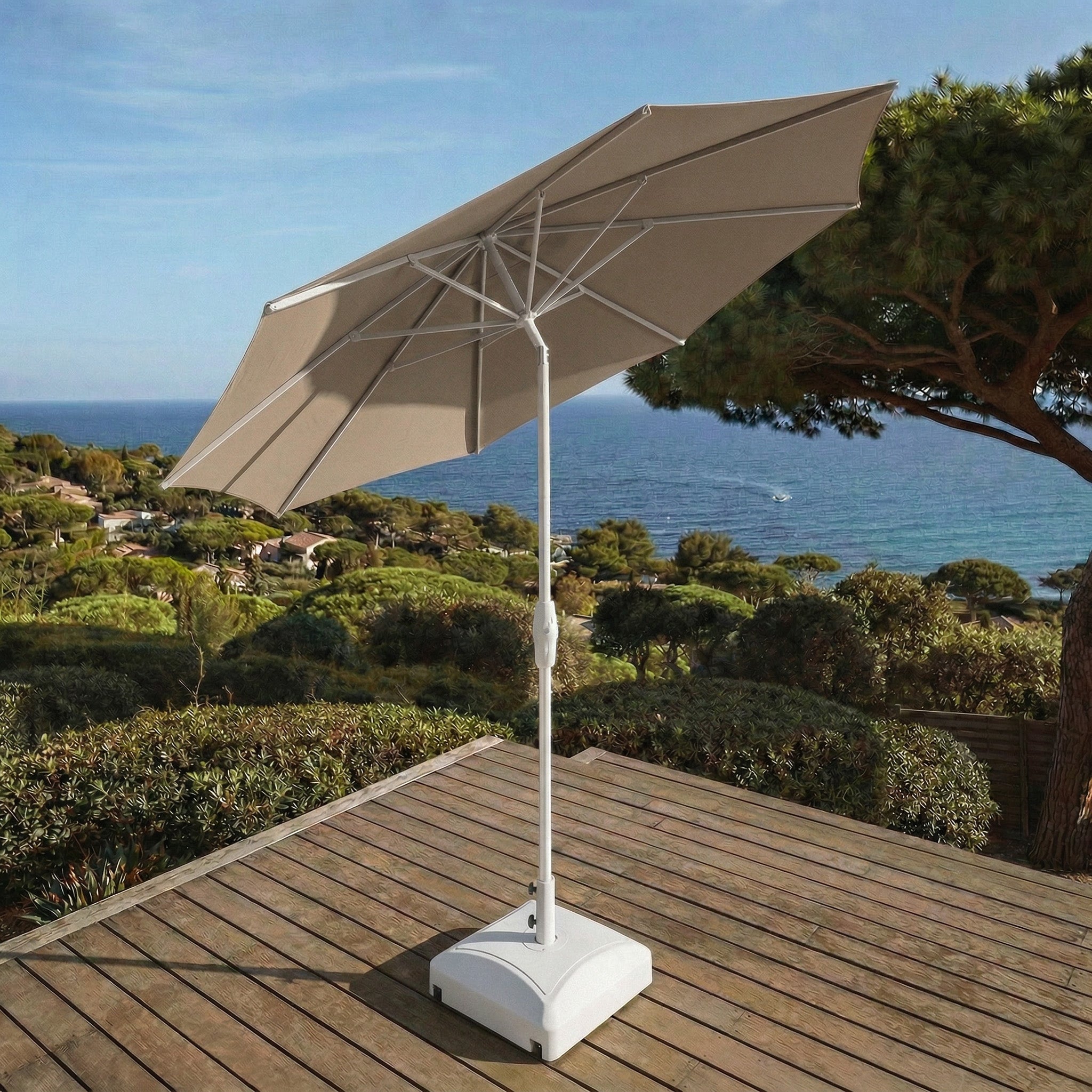 Profi-Sonnenschirm rund Elyra (Ø 3,3 m)