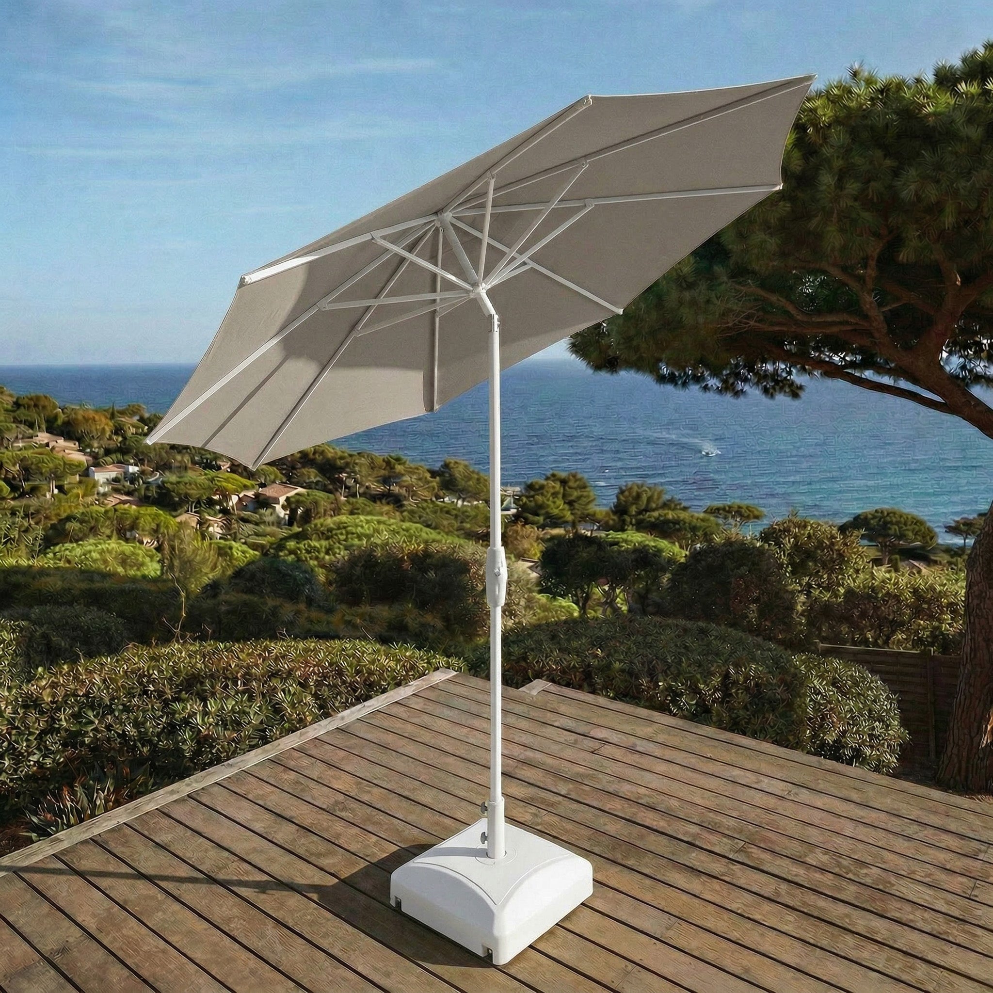 Profi-Sonnenschirm rund Elyra (Ø 3,3 m)