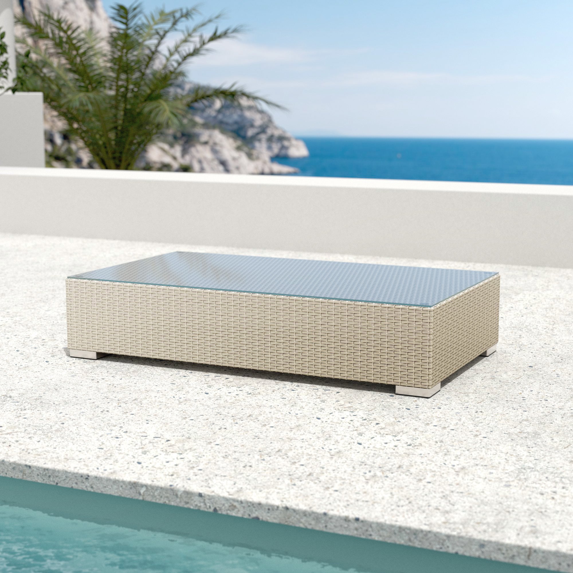 Palma rectangular garden coffee table