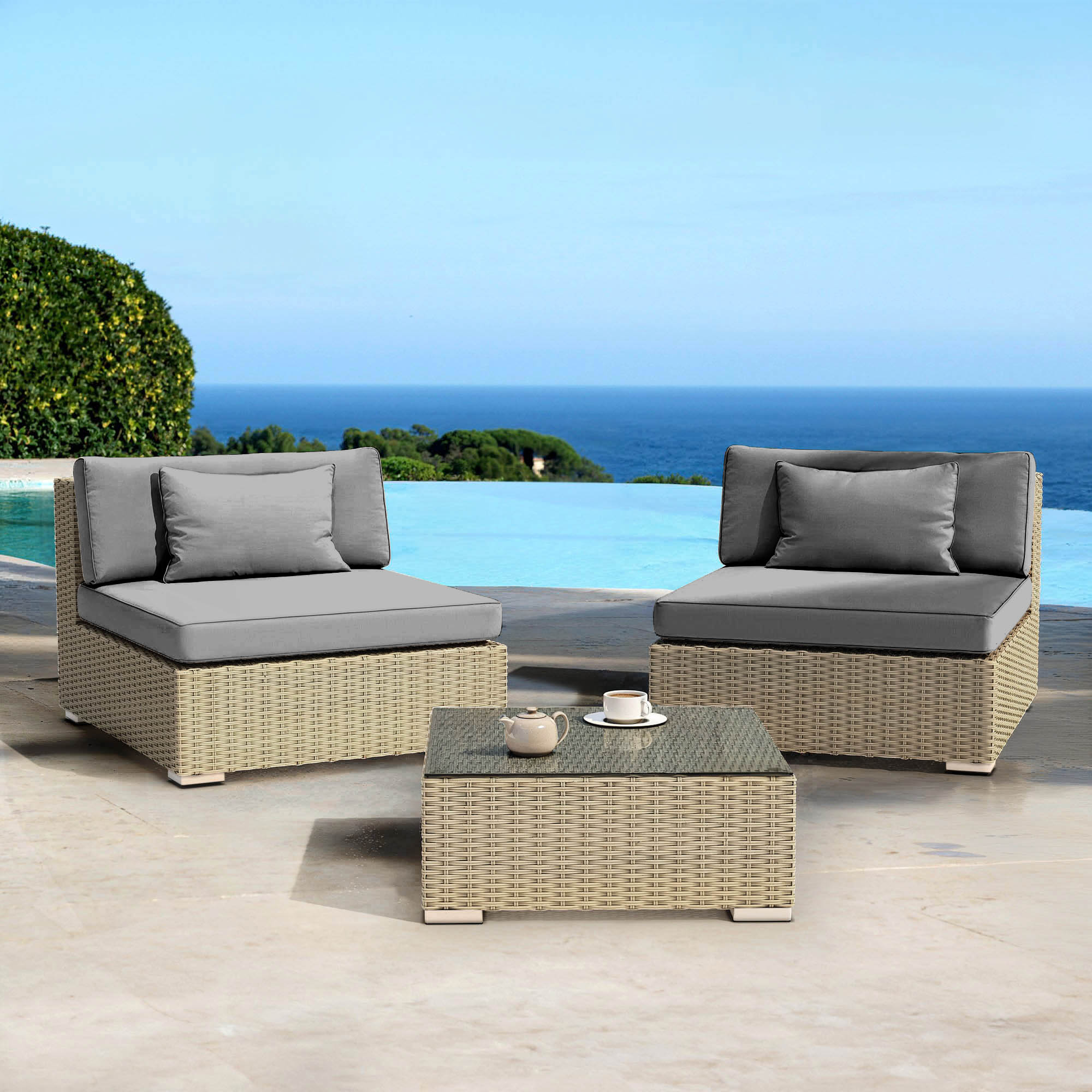 Conjunto de jardim Palma - 2 lugares
