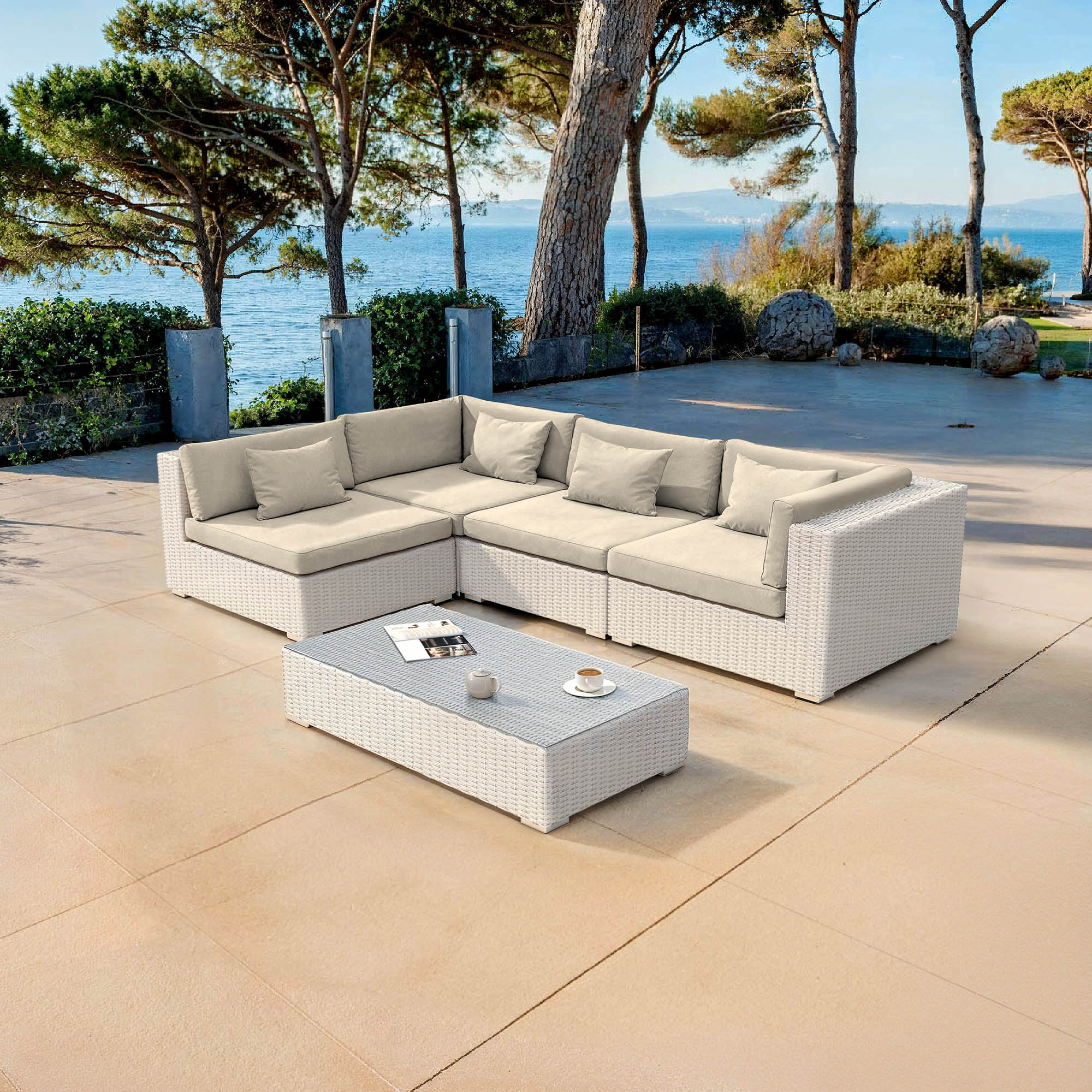 Conjunto de jardim Palma - 4 lugares