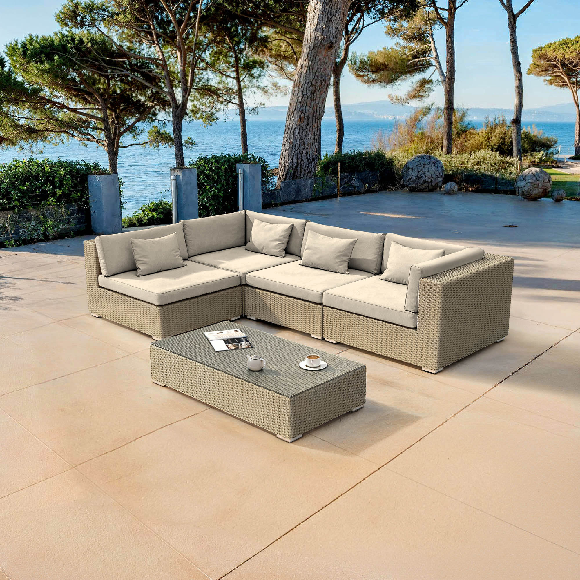 Conjunto de jardim Palma - 4 lugares