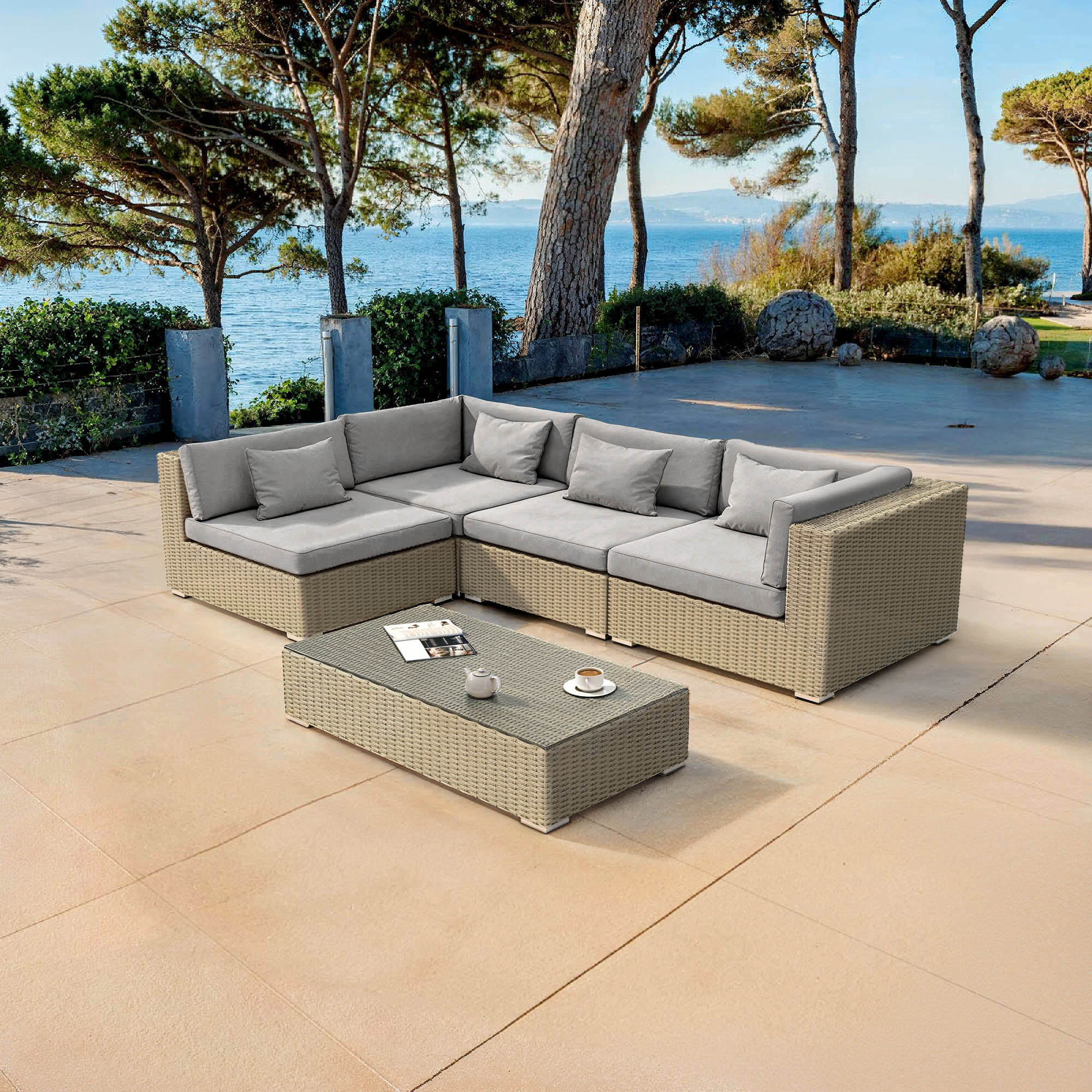 Conjunto de jardim Palma - 4 lugares