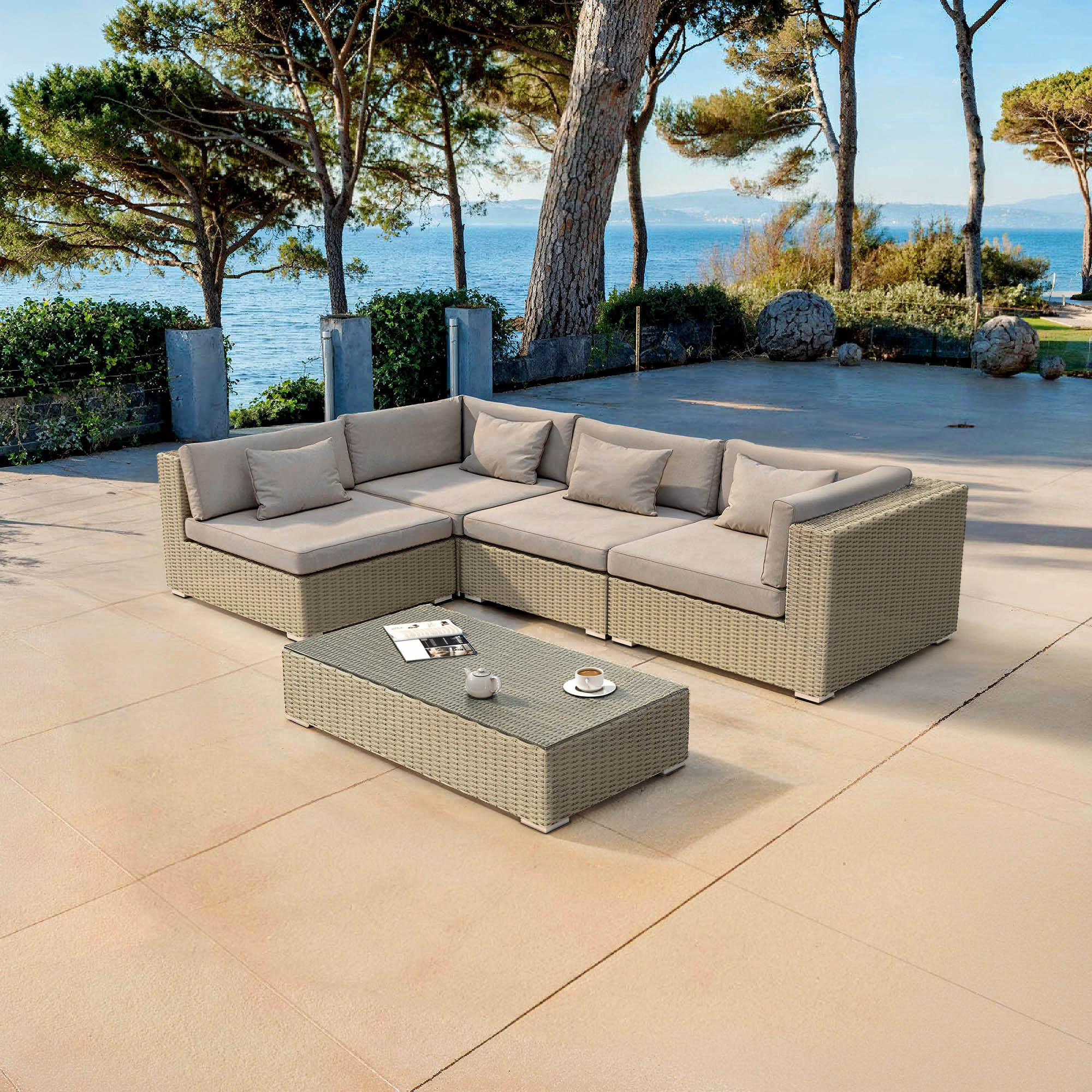 Conjunto de jardim Palma - 4 lugares