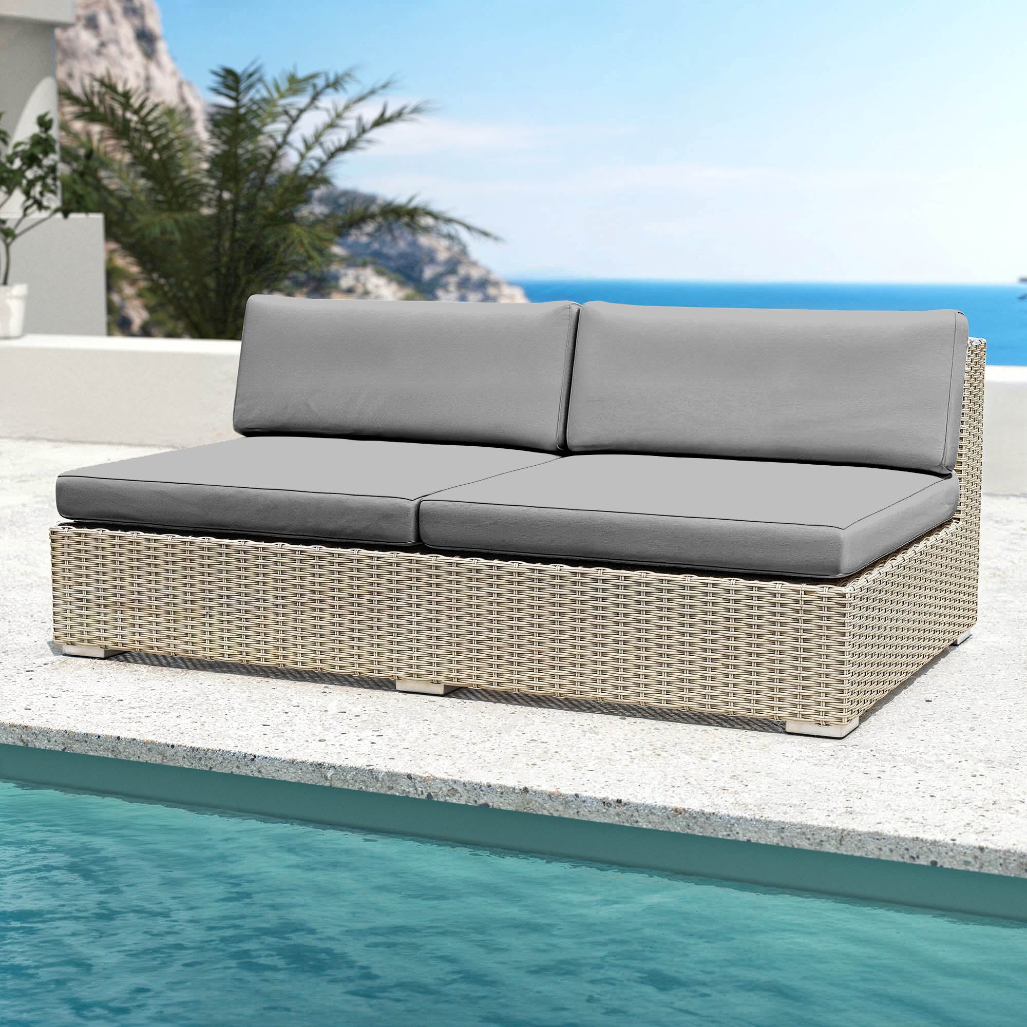 Chauffeuse de jardin 2 places Palma