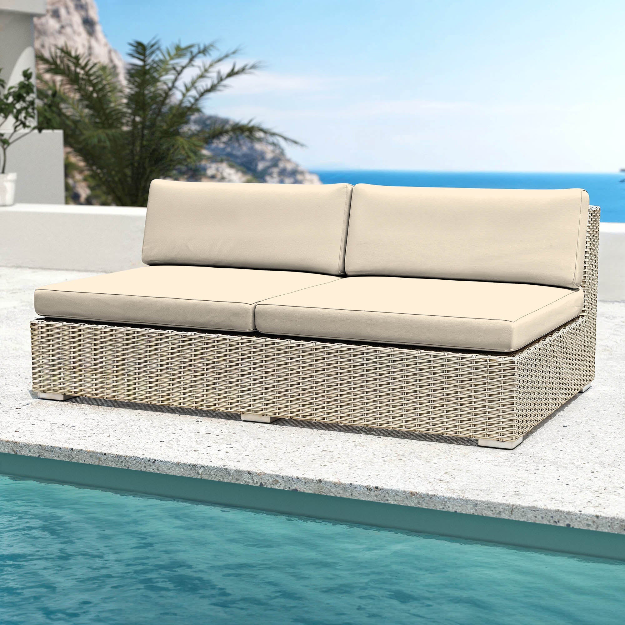 Chauffeuse de jardin 2 places Palma