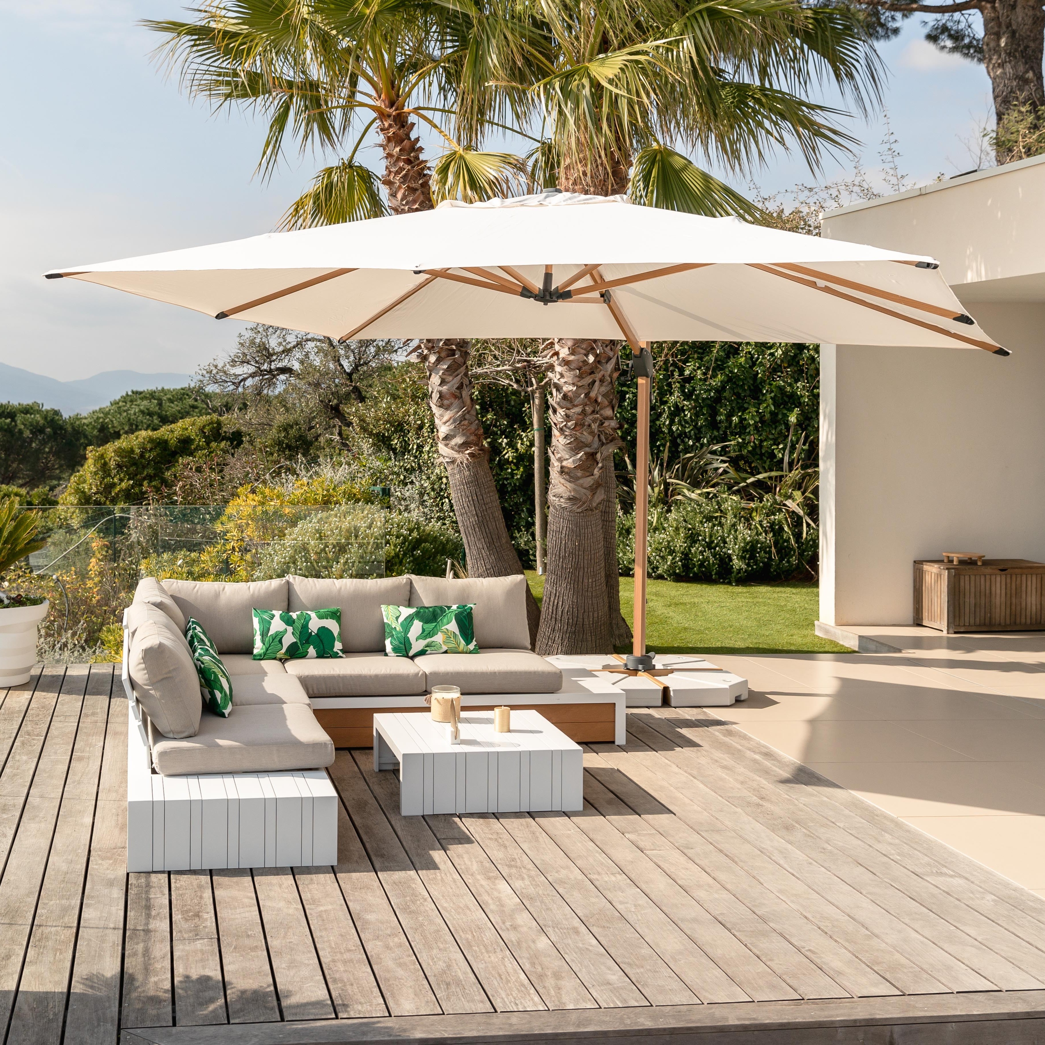 Parasol déporté Yucatan (L4 x 3m)