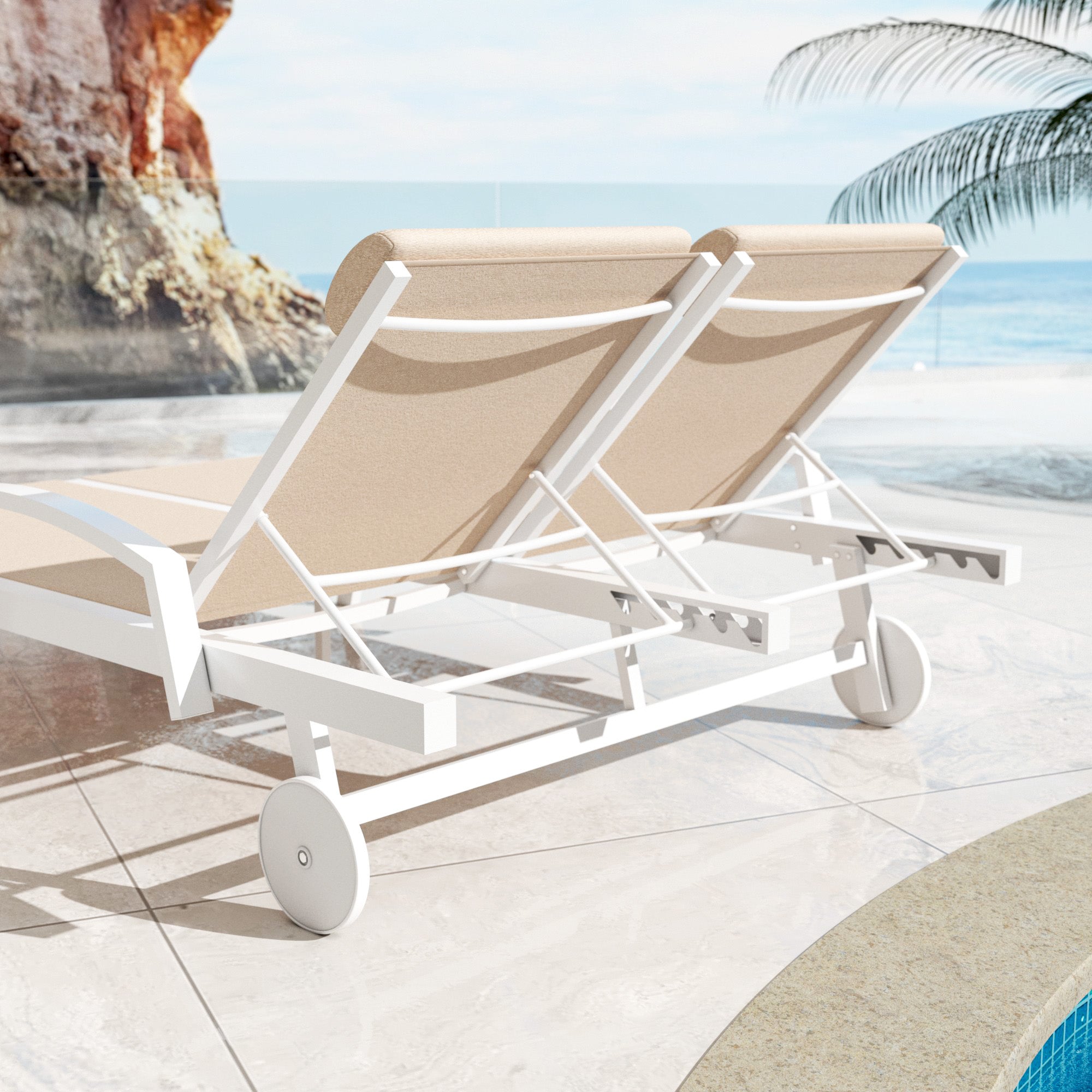 <tc>Pirae double sun lounger</tc>