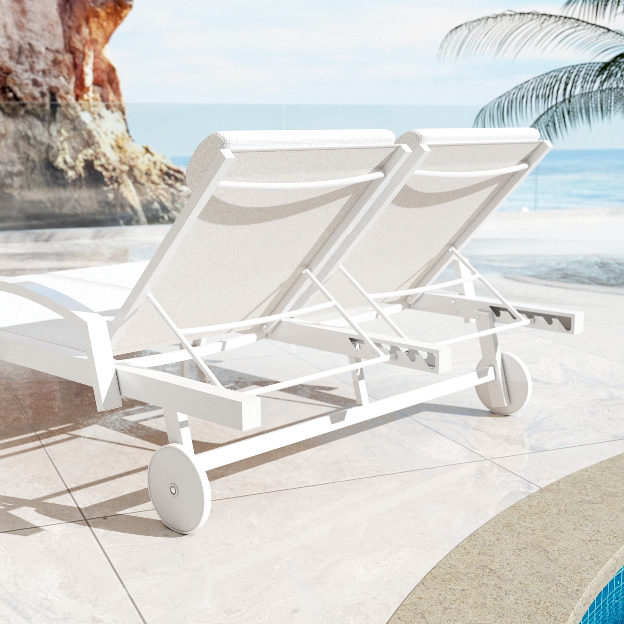 <tc>Pirae double sun lounger</tc>