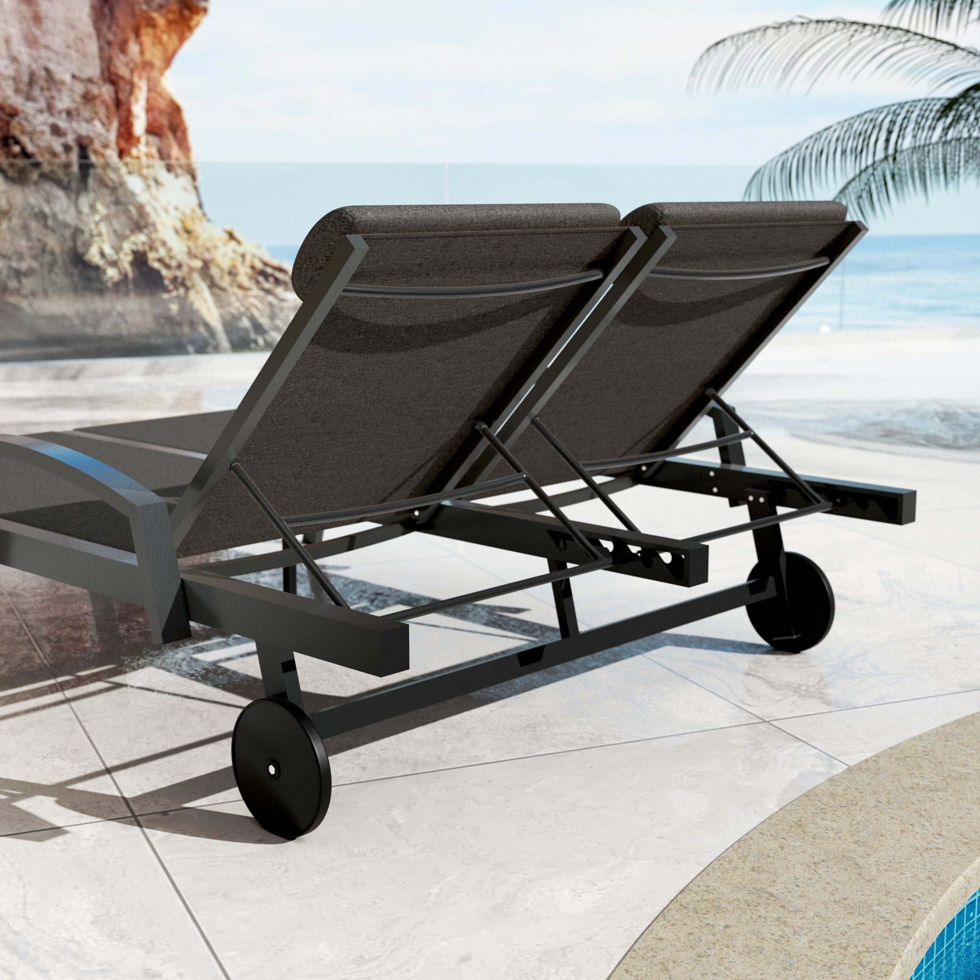 <tc>Pirae double sun lounger</tc>