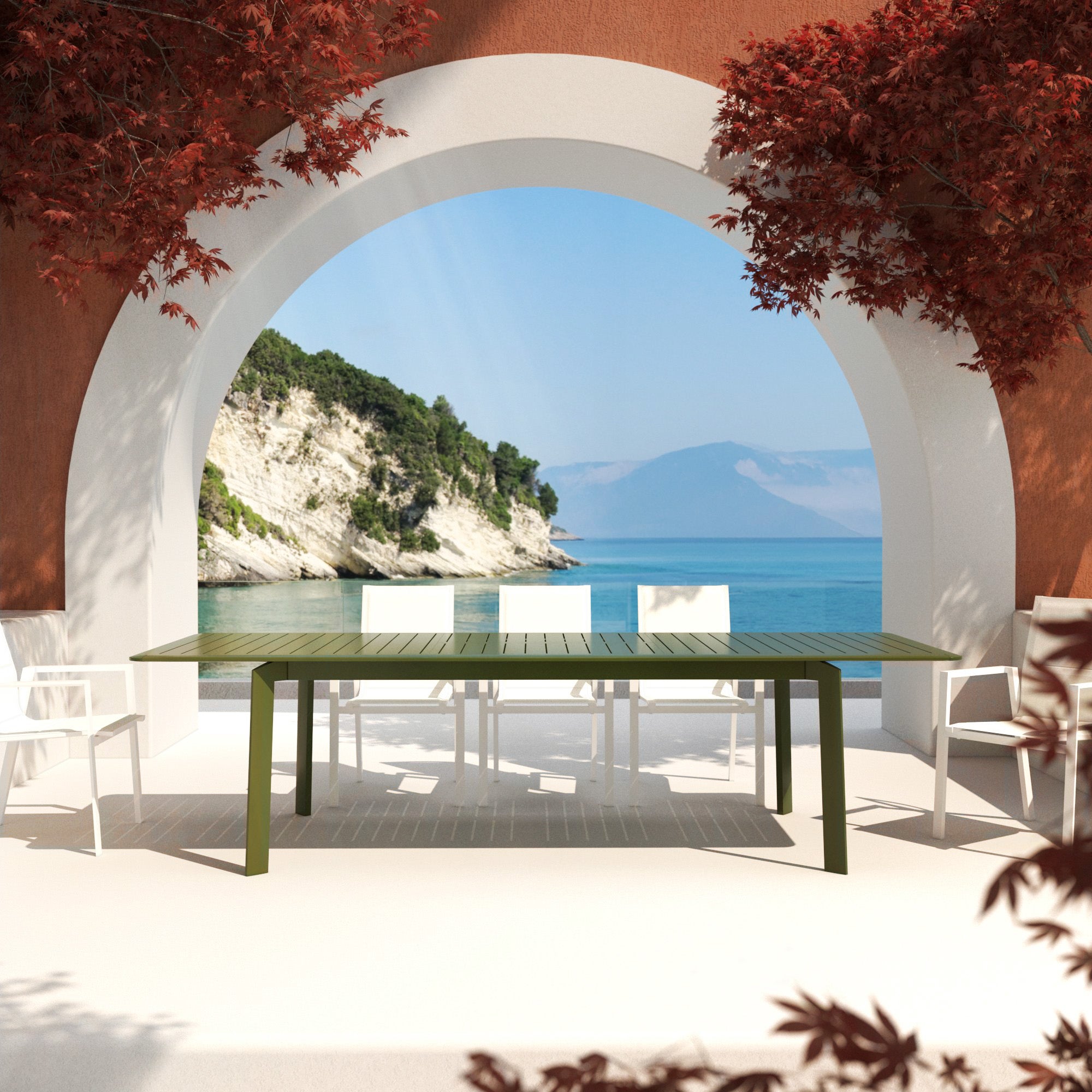 Table de jardin extensible 10 places Portofino - Mobellia