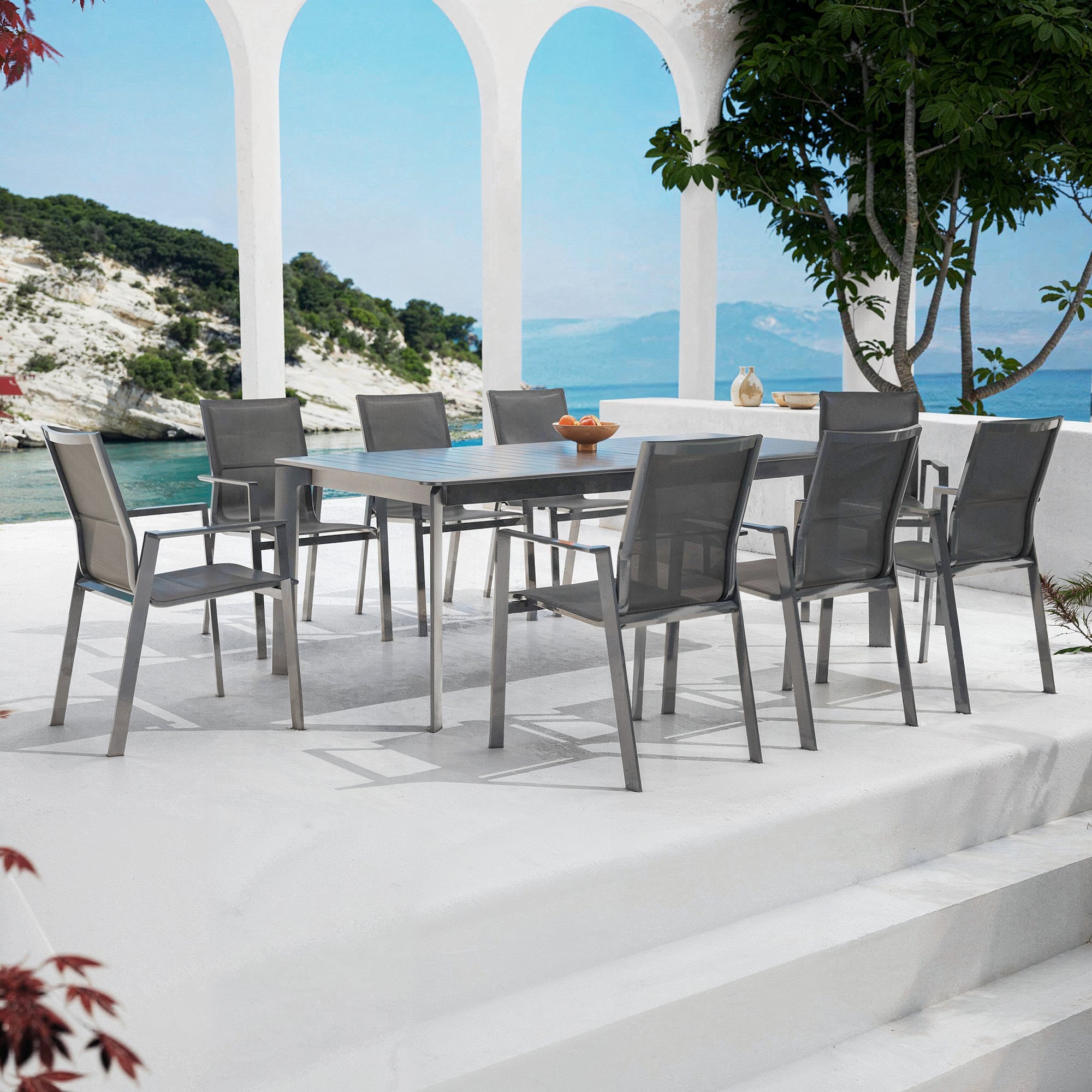 Table de jardin extensible 10 places Portofino - Mobellia