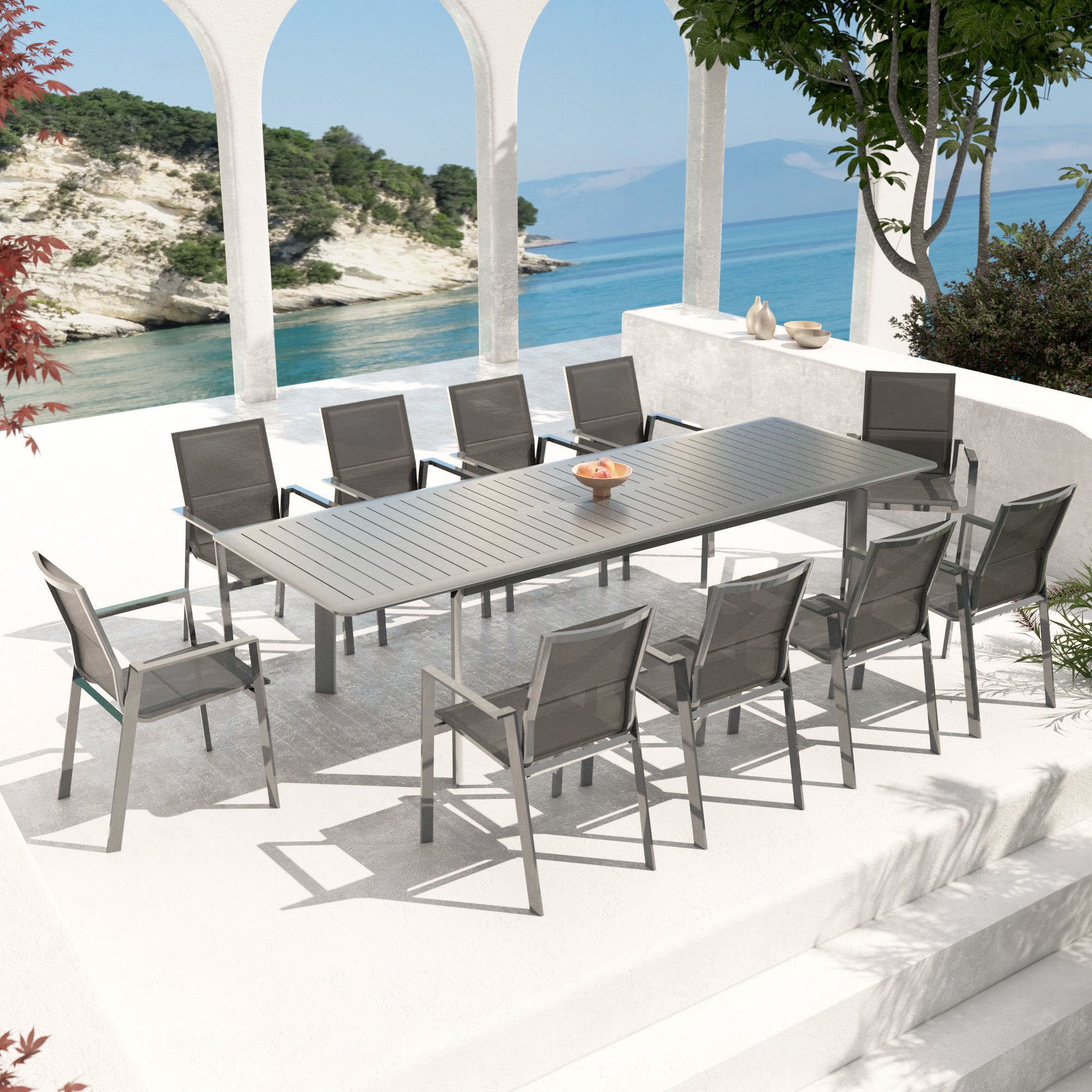 Table de jardin extensible 10 places Portofino