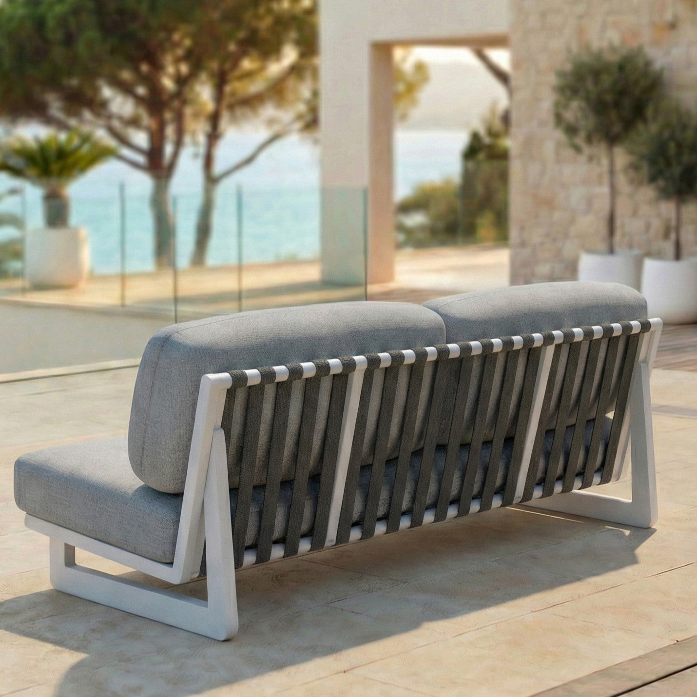 Conjunto de jardim Long Beach - 8 lugares