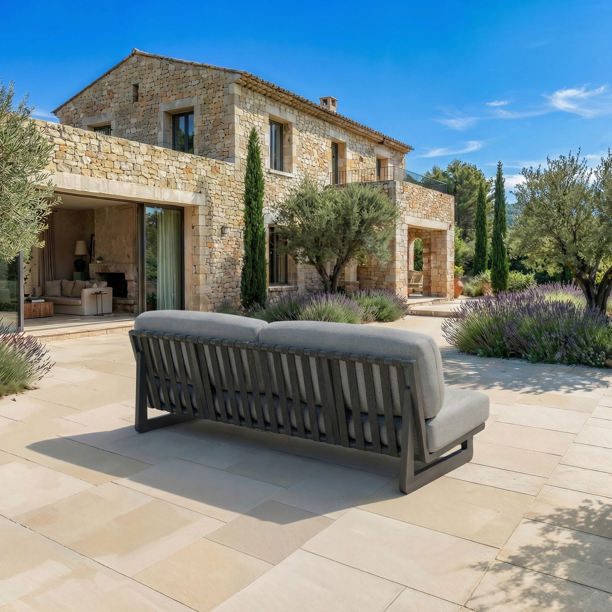 Conjunto de jardim de canto Long Beach - 7 lugares