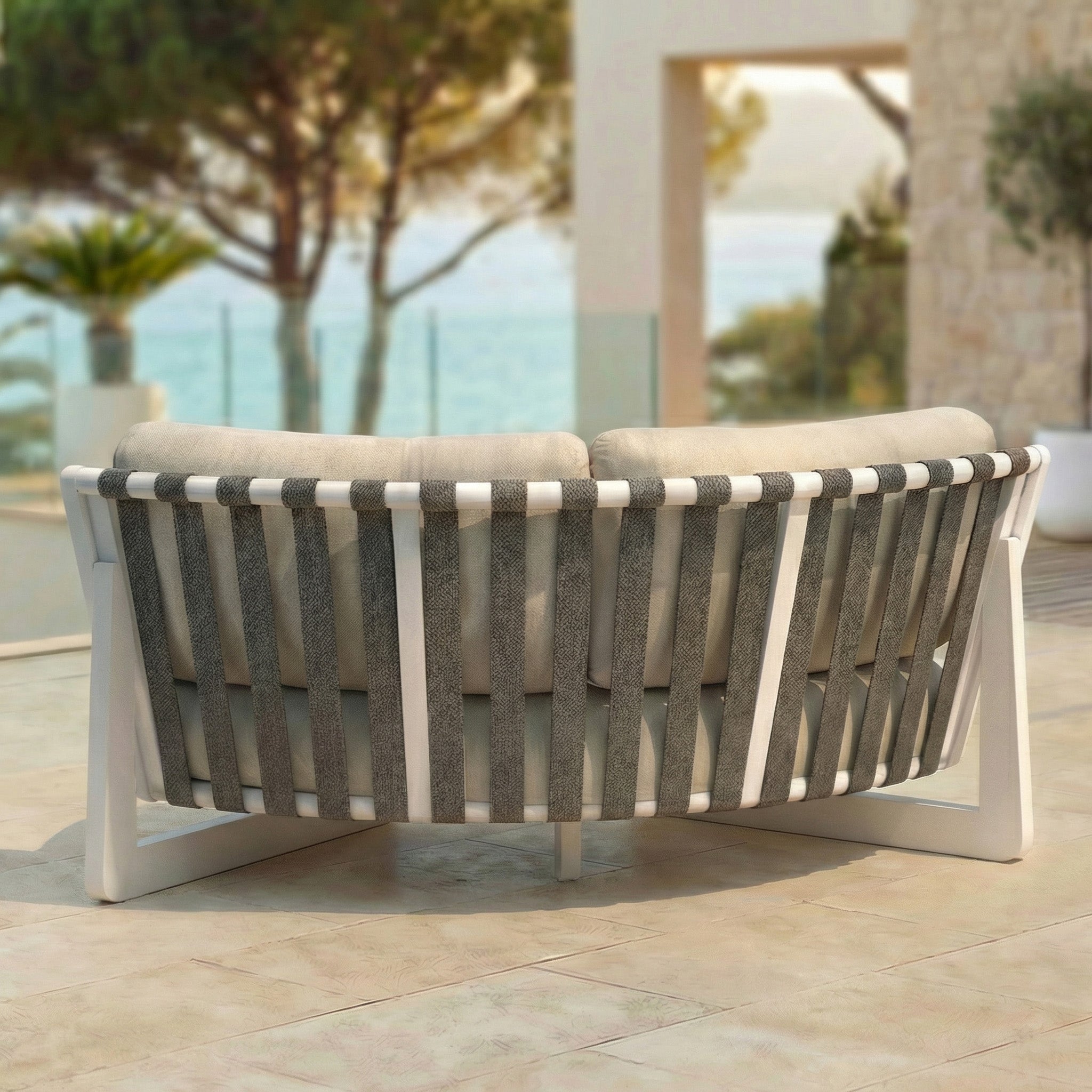 Conjunto de jardim de canto Long Beach - 7 lugares