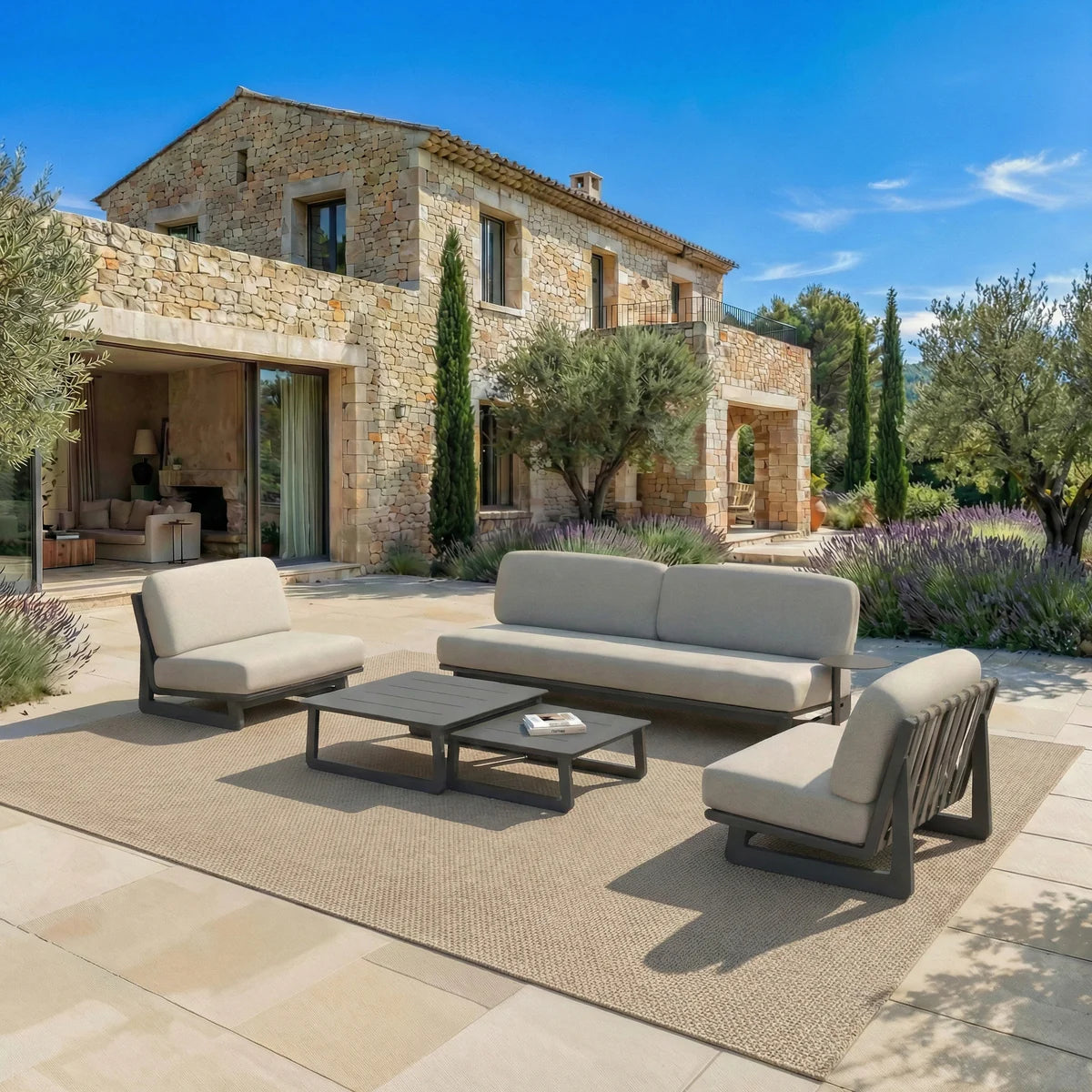 Long Beach garden lounge set - 5 seats ( UK V3 )