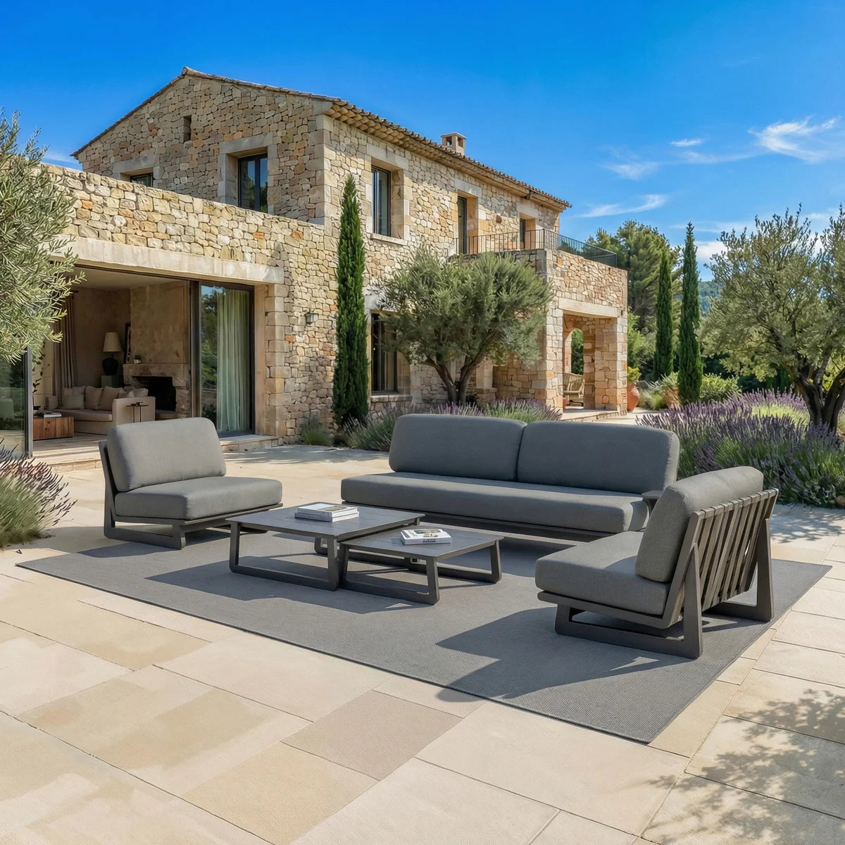 Long Beach garden lounge set - 5 seats ( UK V3 )