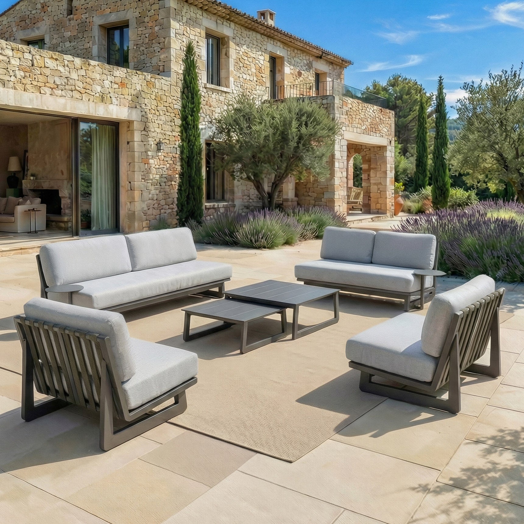 Conjunto de jardim Long Beach - 7 lugares