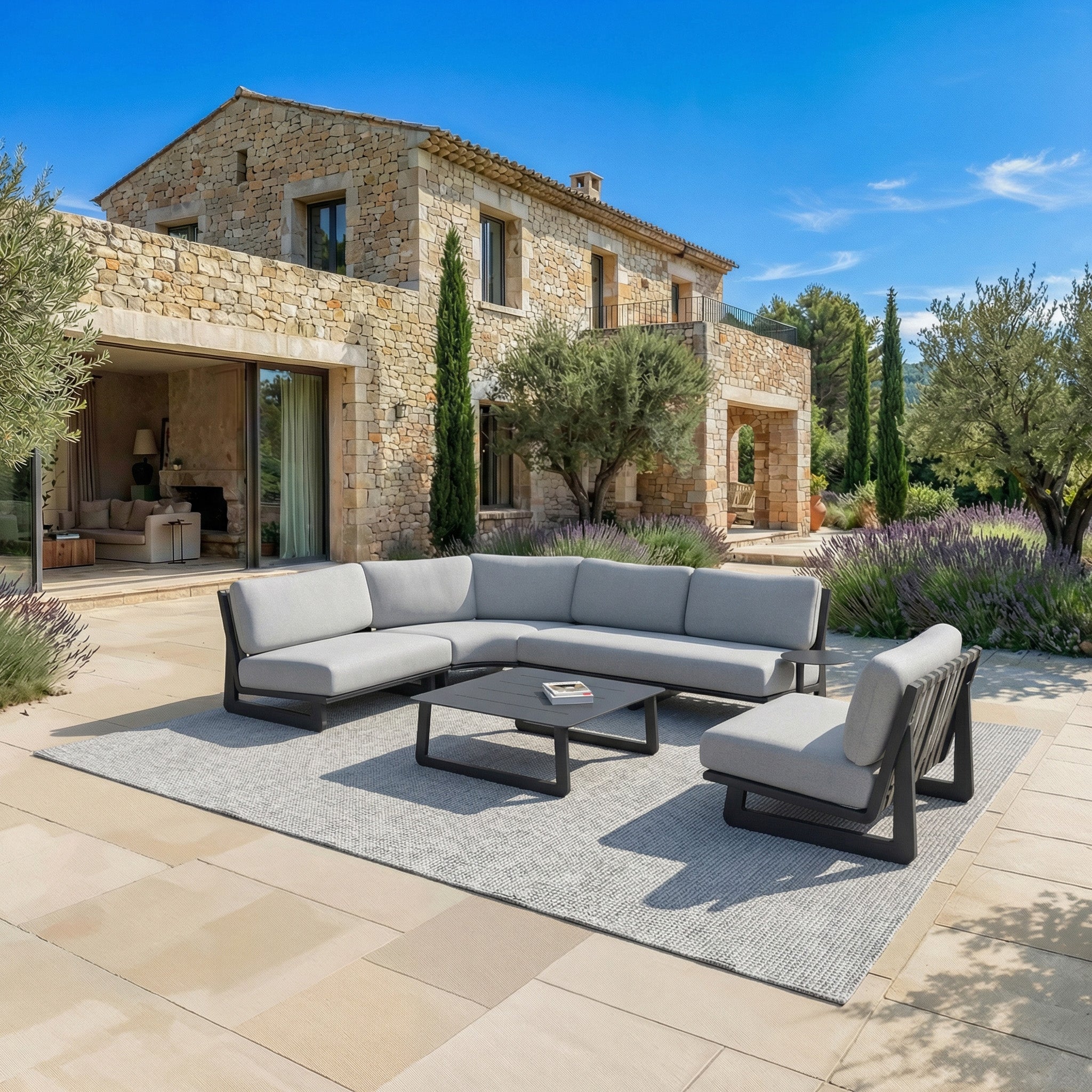 Conjunto de jardim de canto Long Beach - 5 lugares