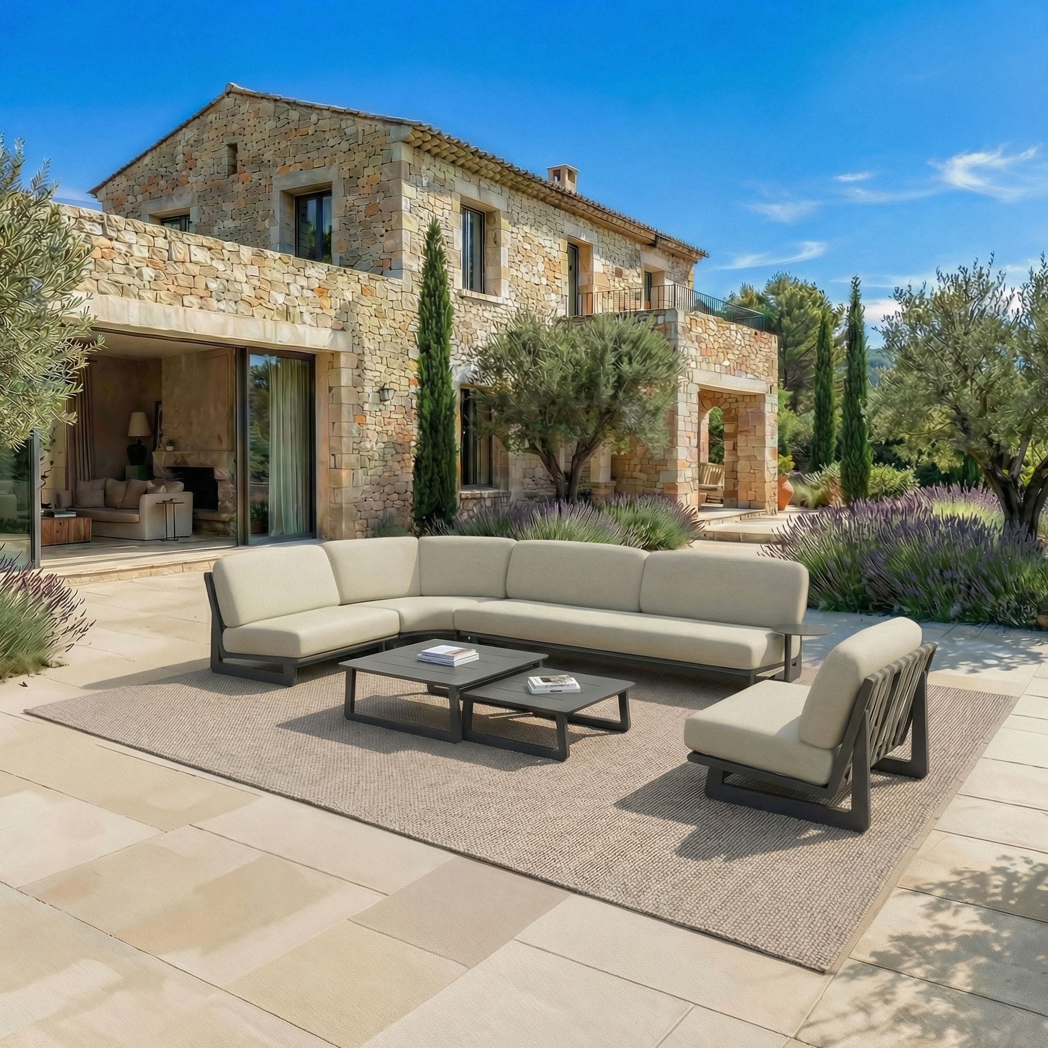 Conjunto de jardim de canto Long Beach - 6 lugares