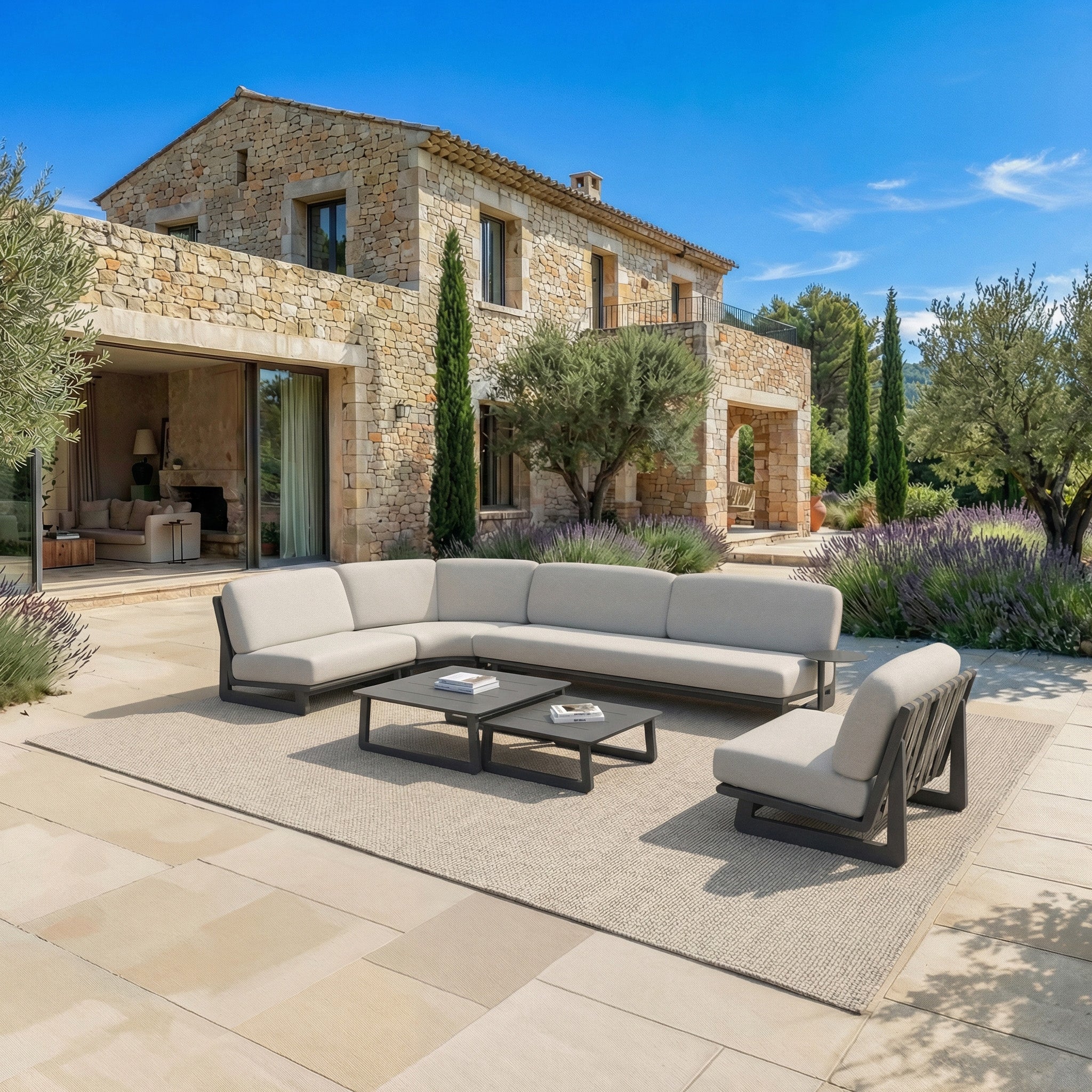 Conjunto de jardim de canto Long Beach - 6 lugares