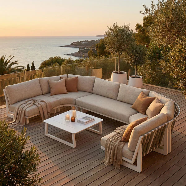 Salon de jardin d'angle Long Beach - 6 places ( UK )