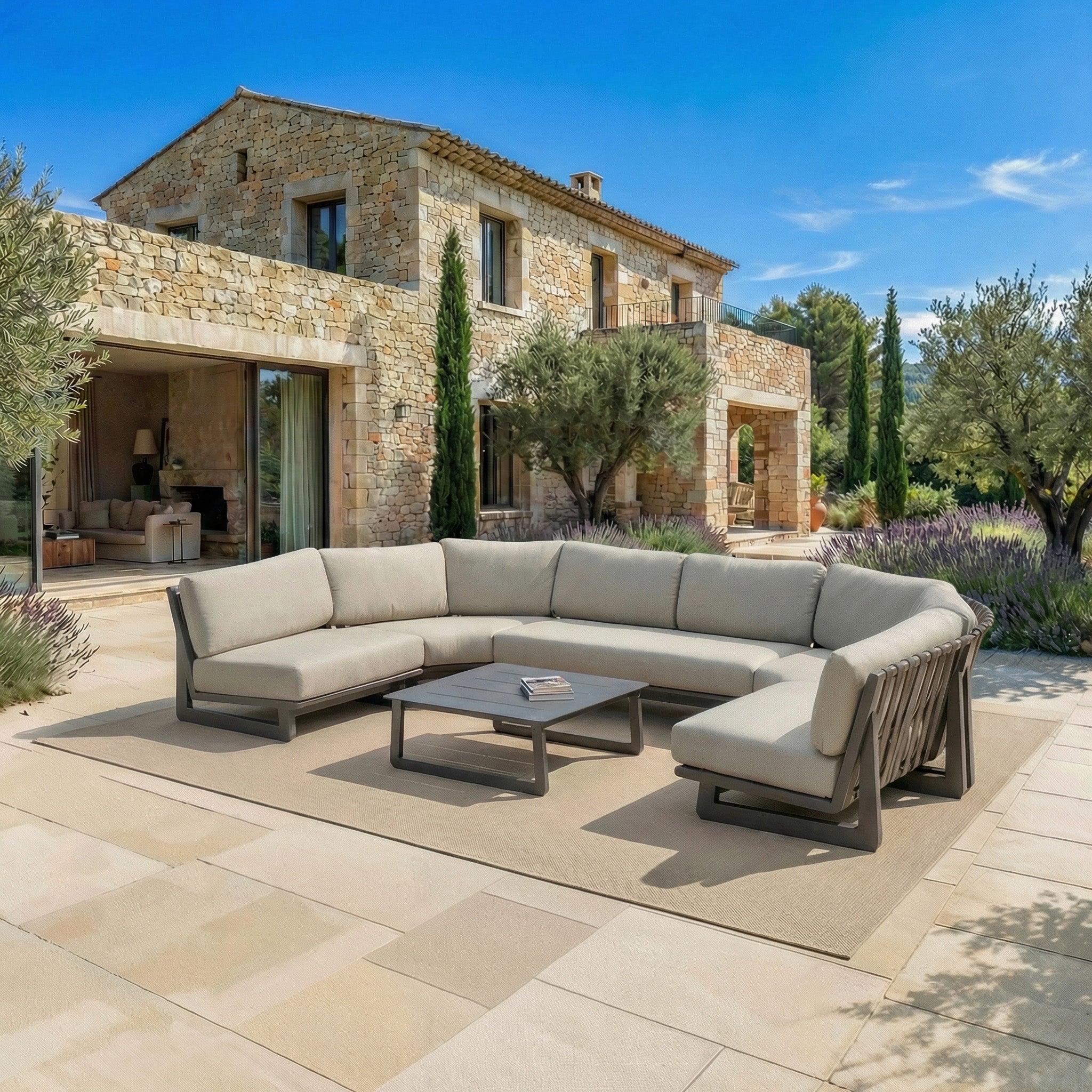 Conjunto de jardim de canto Long Beach - 6 lugares