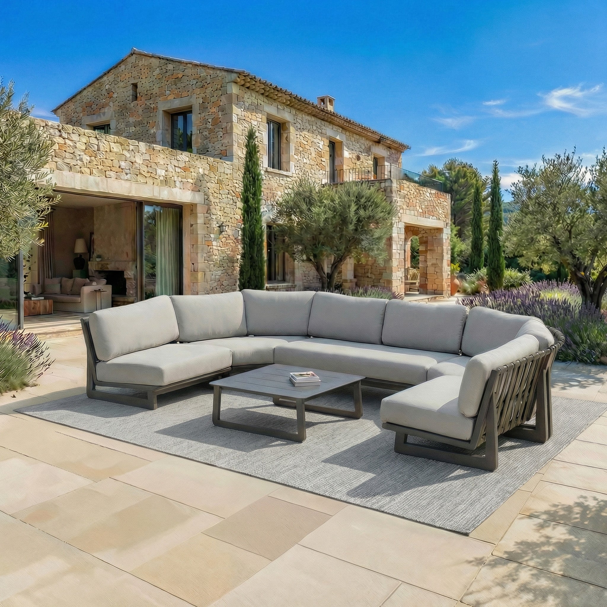 Conjunto de jardim de canto Long Beach - 6 lugares