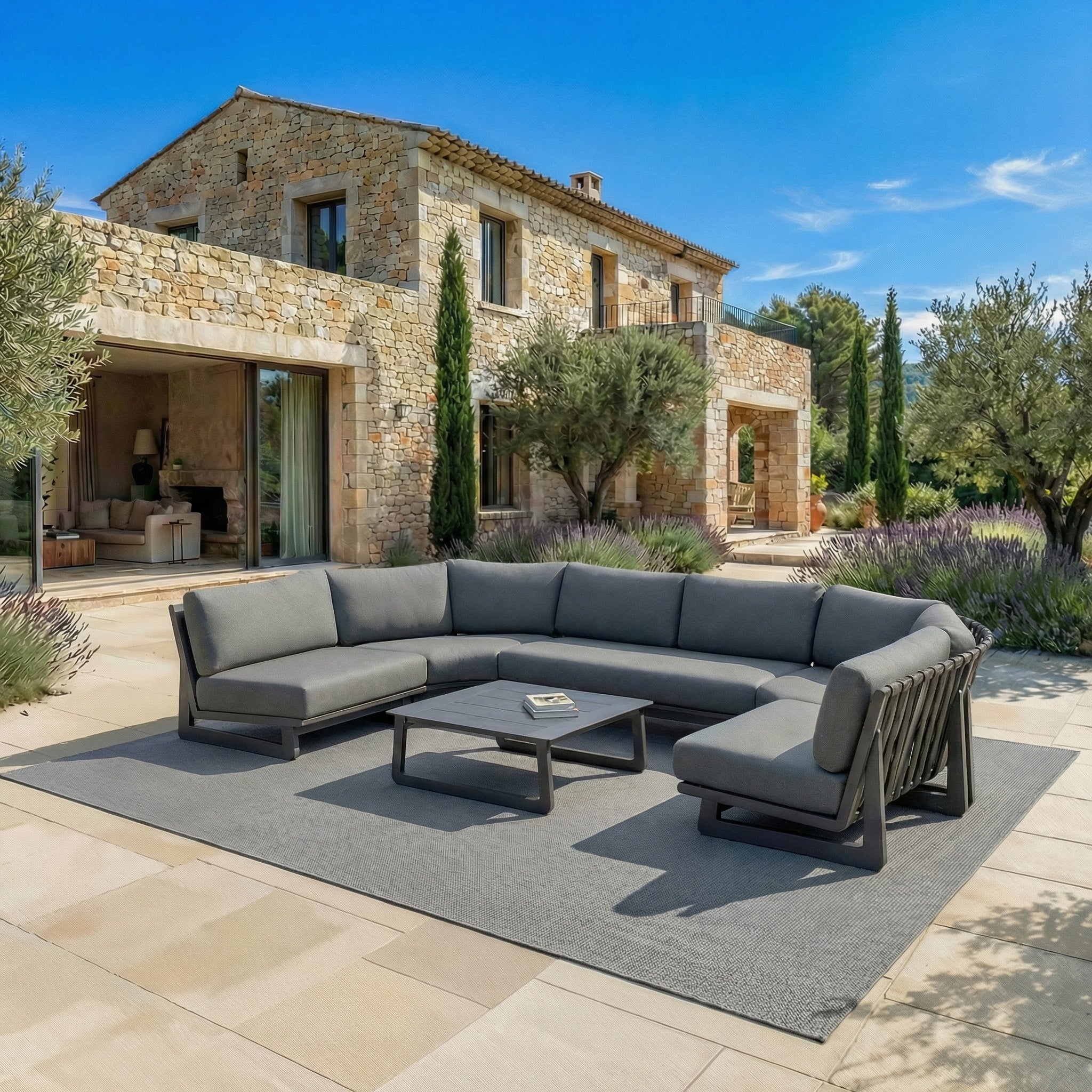 Conjunto de jardim de canto Long Beach - 6 lugares