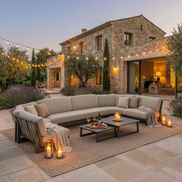 Conjunto de jardín esquinero Long Beach - 7 plazas (UK)