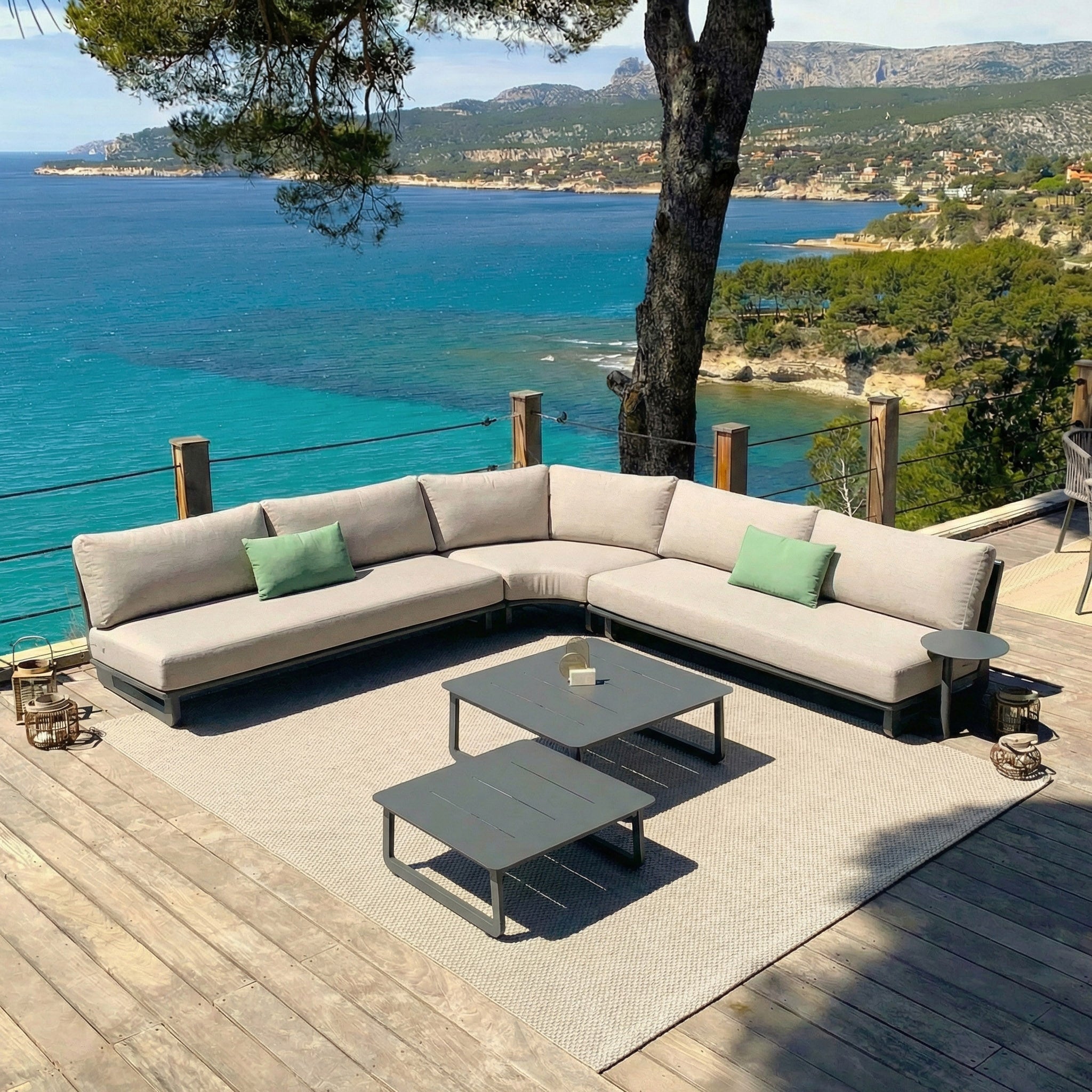 Conjunto de jardim de canto Long Beach - 5 lugares